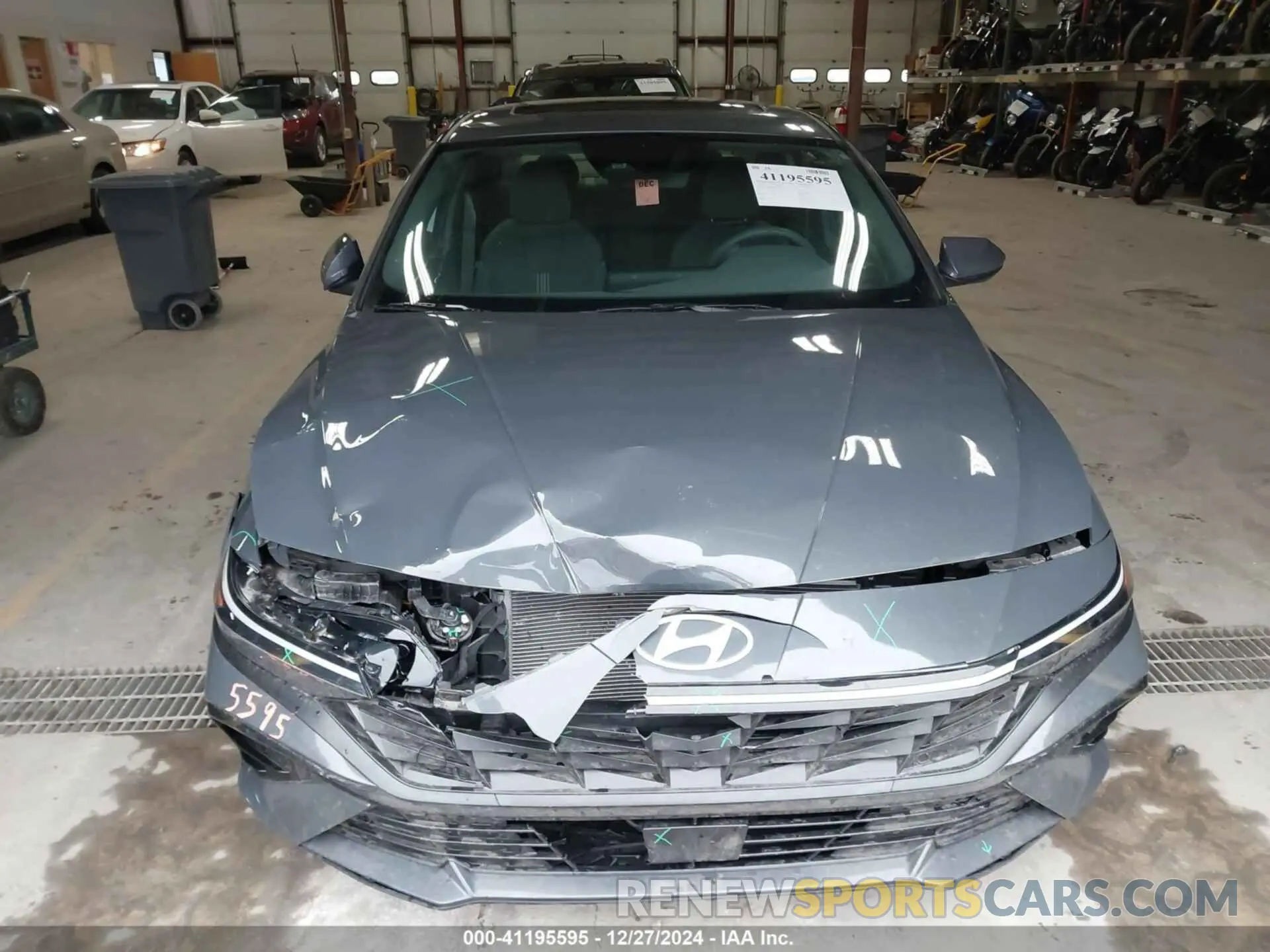 12 fotografías del automóvil dañado KMHLS4DG9RU646371 HYUNDAI ELANTRA 2024