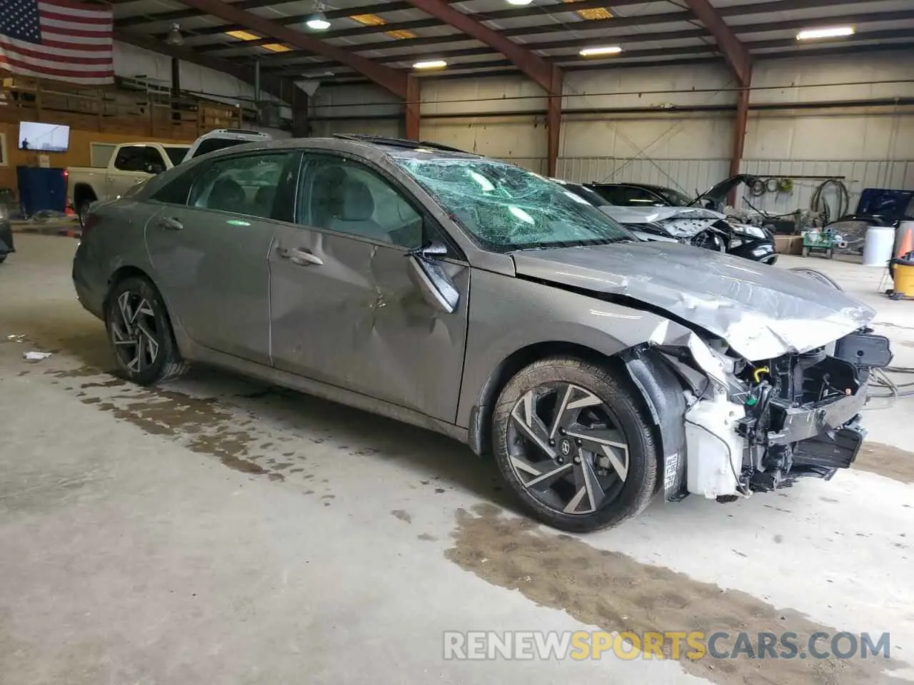 4 fotografías del automóvil dañado KMHLS4DG9RU766669 HYUNDAI ELANTRA 2024