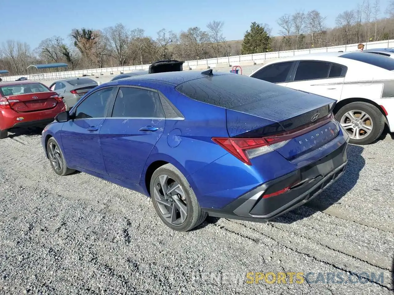 2 fotografías del automóvil dañado KMHLS4DGXRU689763 HYUNDAI ELANTRA 2024
