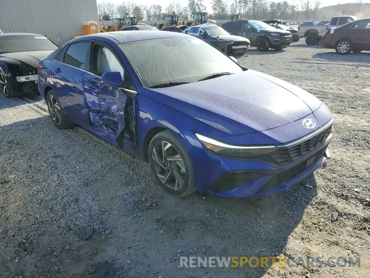 4 fotografías del automóvil dañado KMHLS4DGXRU689763 HYUNDAI ELANTRA 2024