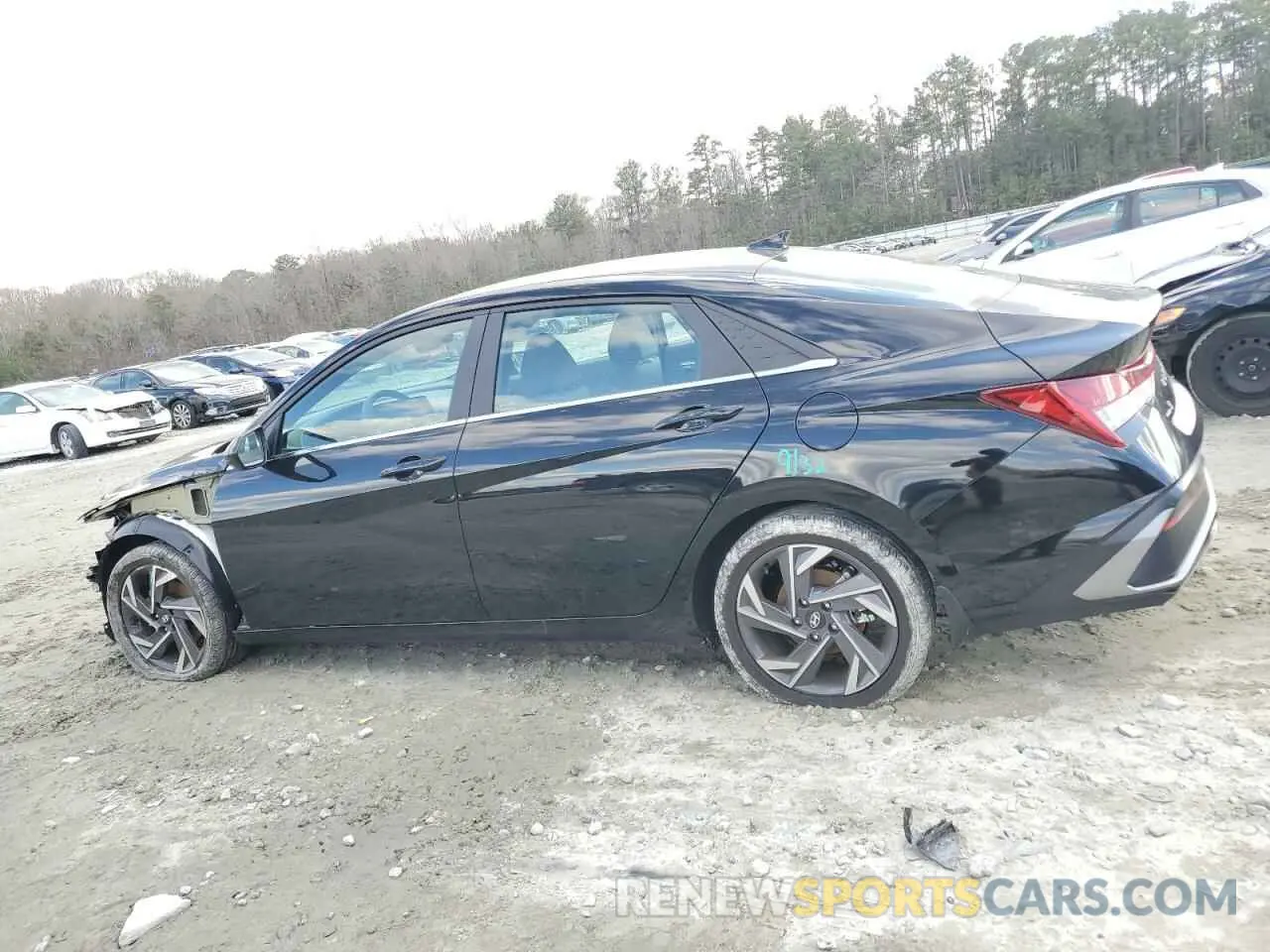 2 fotografías del automóvil dañado KMHLS4DGXRU707971 HYUNDAI ELANTRA 2024