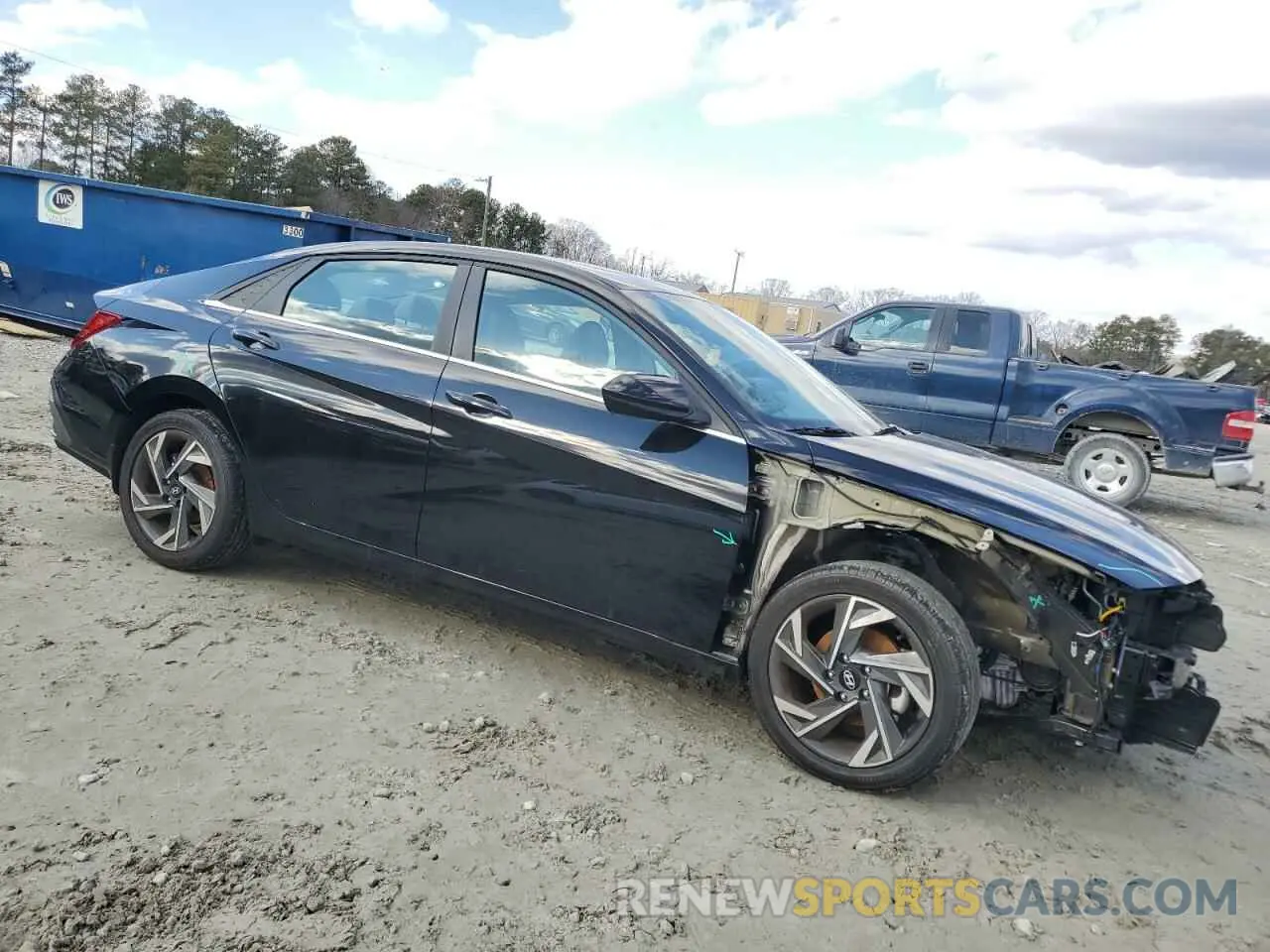 4 fotografías del automóvil dañado KMHLS4DGXRU707971 HYUNDAI ELANTRA 2024
