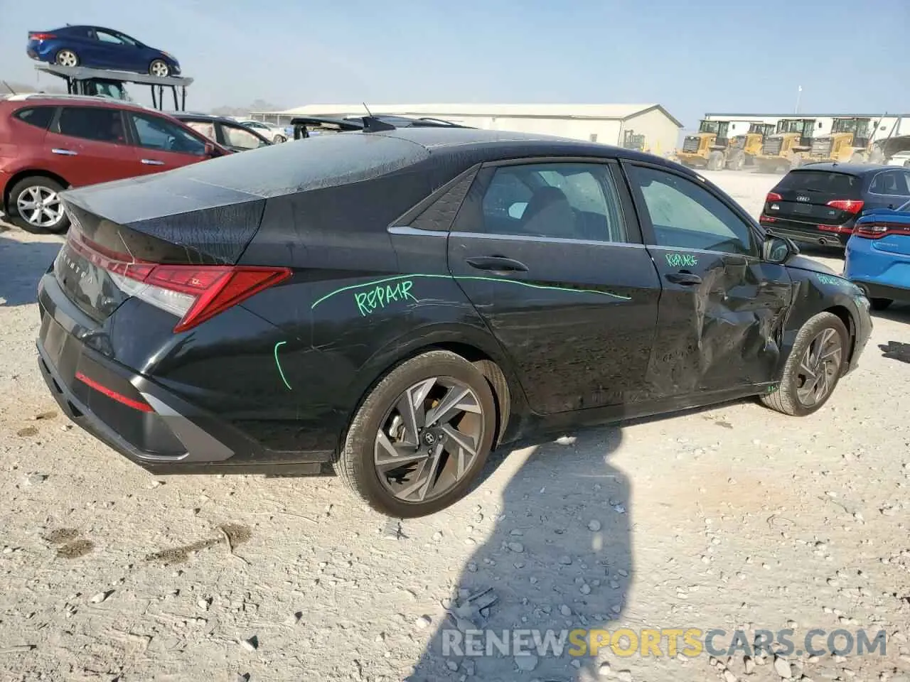 3 fotografías del automóvil dañado KMHLS4DGXRU831030 HYUNDAI ELANTRA 2024