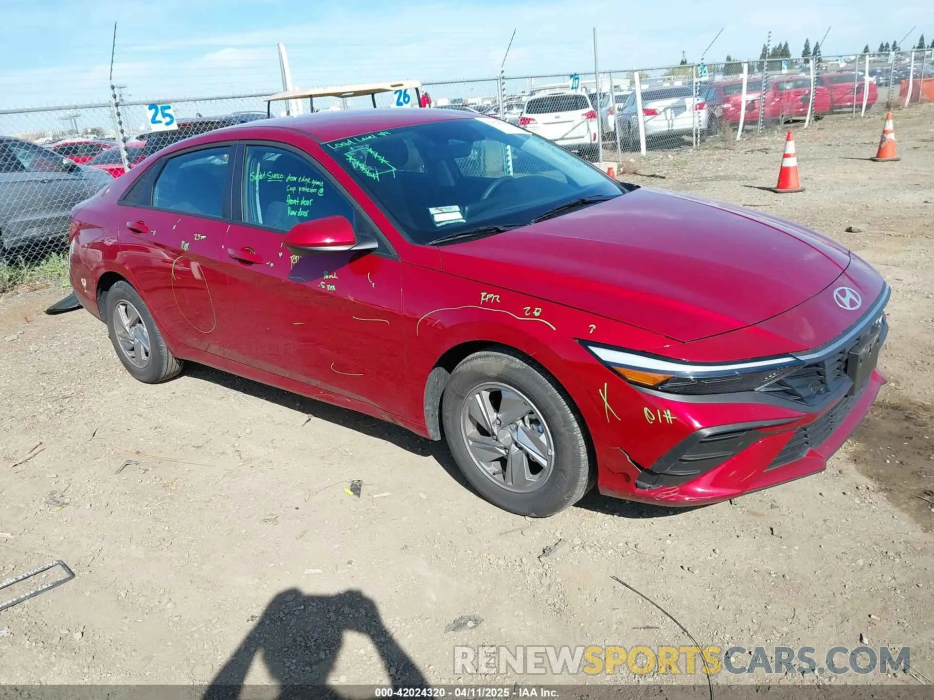 1 fotografías del automóvil dañado KMHLL4DG6SU864299 HYUNDAI ELANTRA 2025