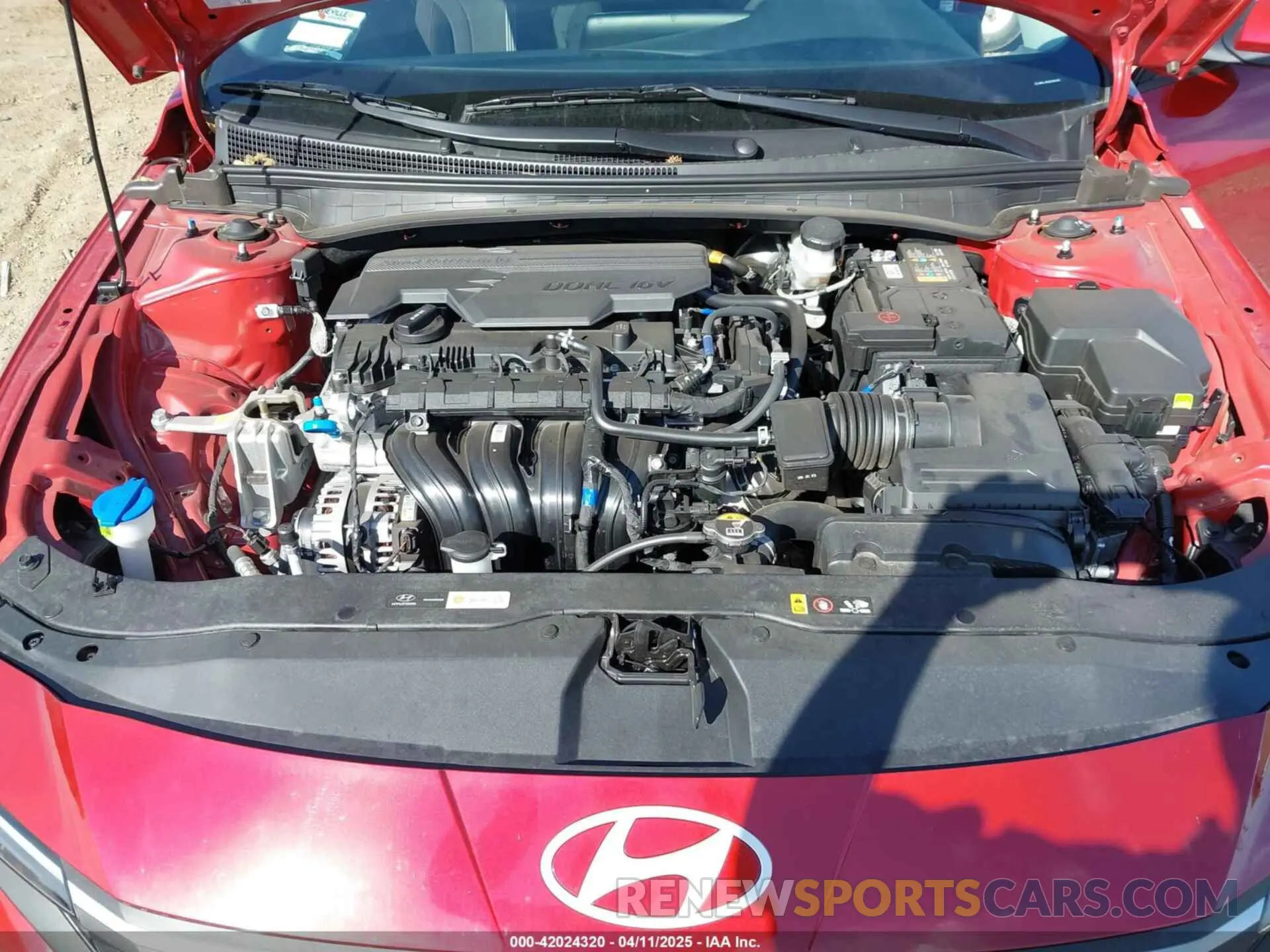 10 fotografías del automóvil dañado KMHLL4DG6SU864299 HYUNDAI ELANTRA 2025