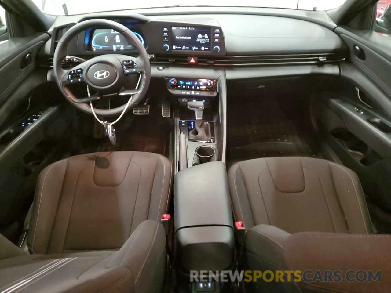 8 fotografías del automóvil dañado KMHLM4DG2SU873806 HYUNDAI ELANTRA 2025