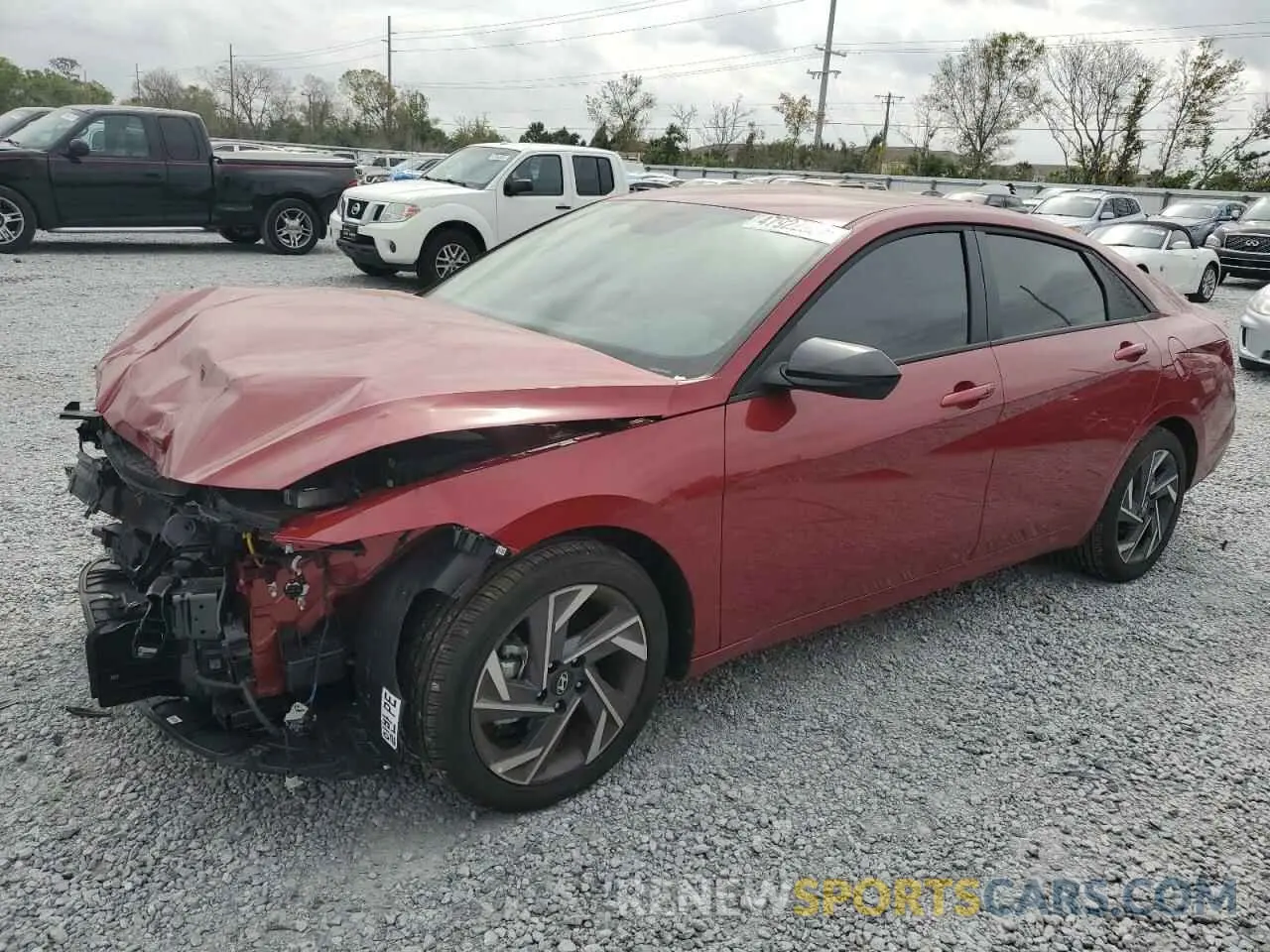 1 fotografías del automóvil dañado KMHLM4DG5SU896982 HYUNDAI ELANTRA 2025