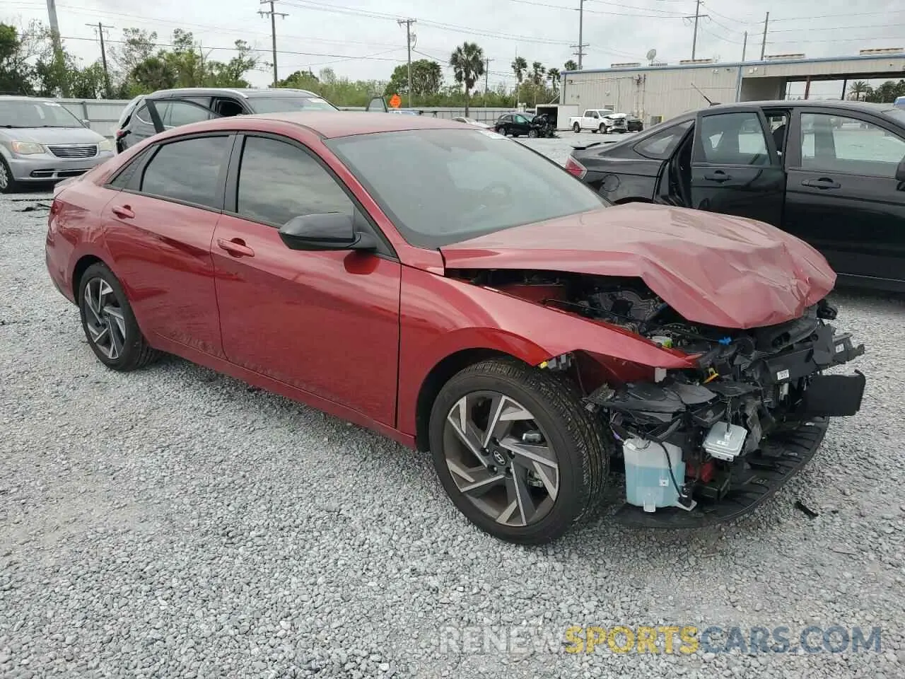 4 fotografías del automóvil dañado KMHLM4DG5SU896982 HYUNDAI ELANTRA 2025