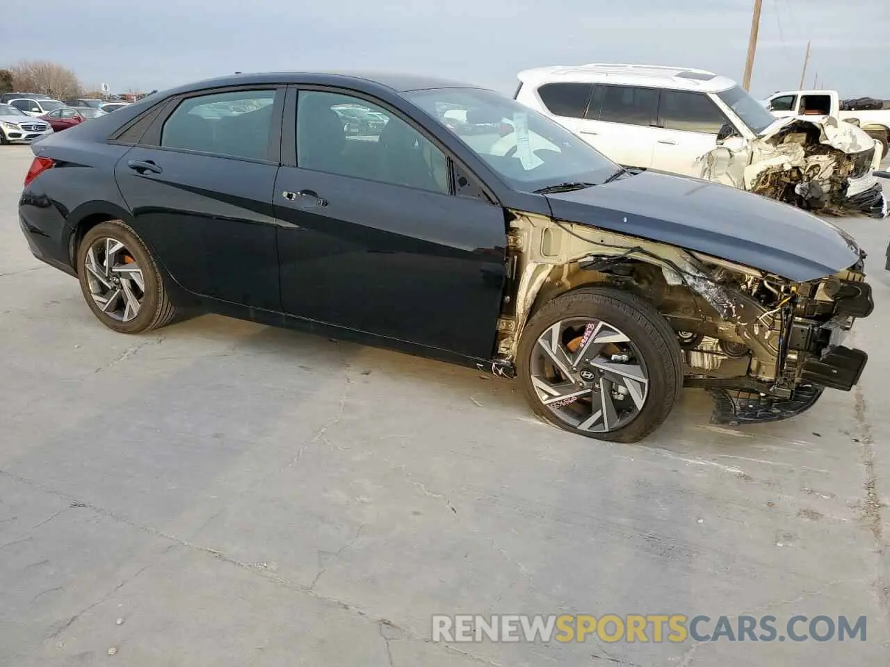 4 fotografías del automóvil dañado KMHLM4DG5SU917748 HYUNDAI ELANTRA 2025