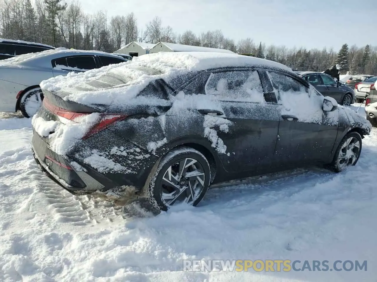 3 fotografías del automóvil dañado KMHLM4DG6SU864025 HYUNDAI ELANTRA 2025