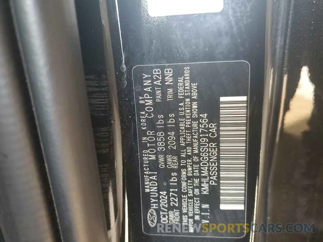 12 fotografías del automóvil dañado KMHLM4DG6SU917564 HYUNDAI ELANTRA 2025