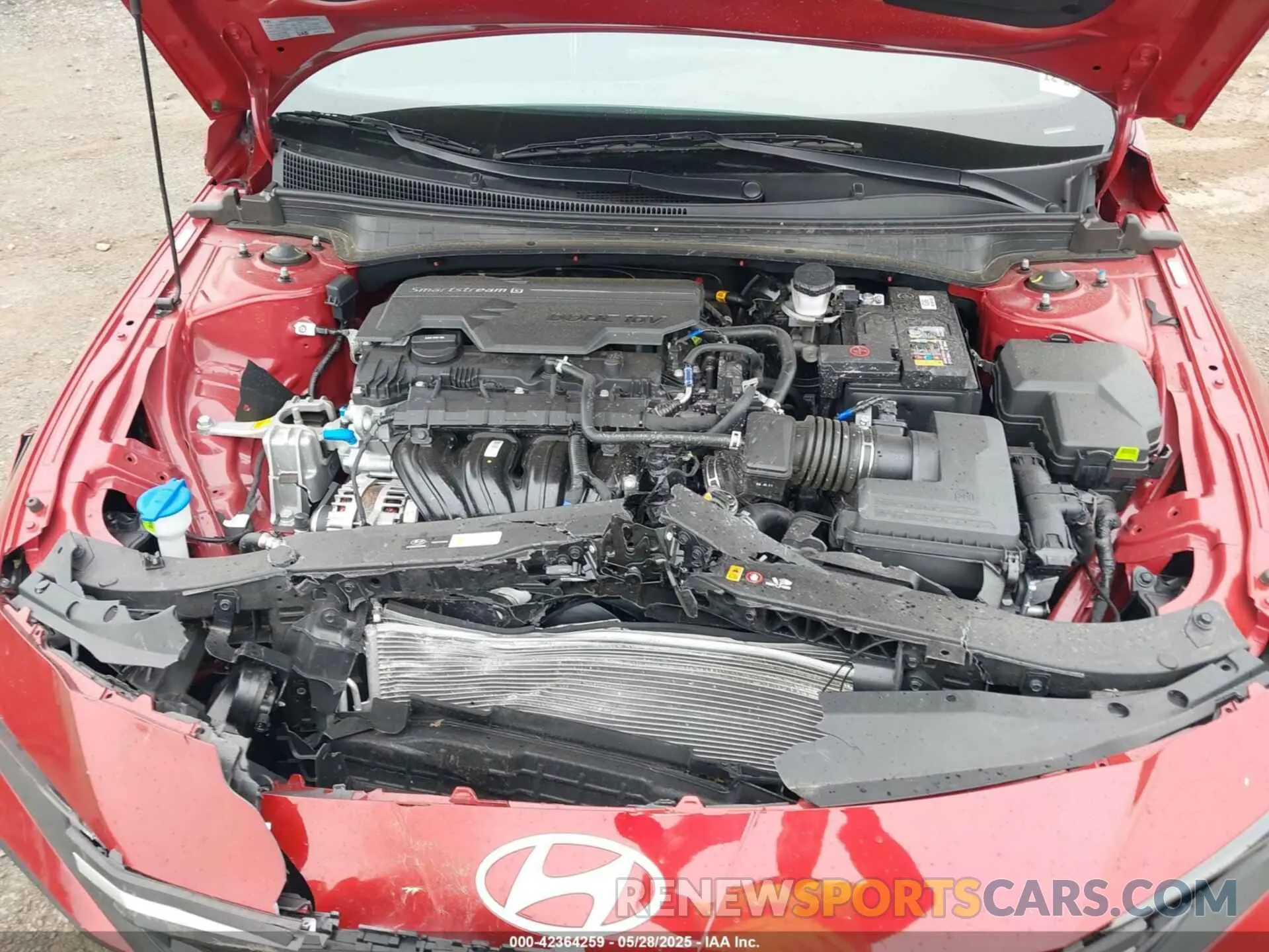 10 fotografías del automóvil dañado KMHLM4DG7SU890827 HYUNDAI ELANTRA 2025
