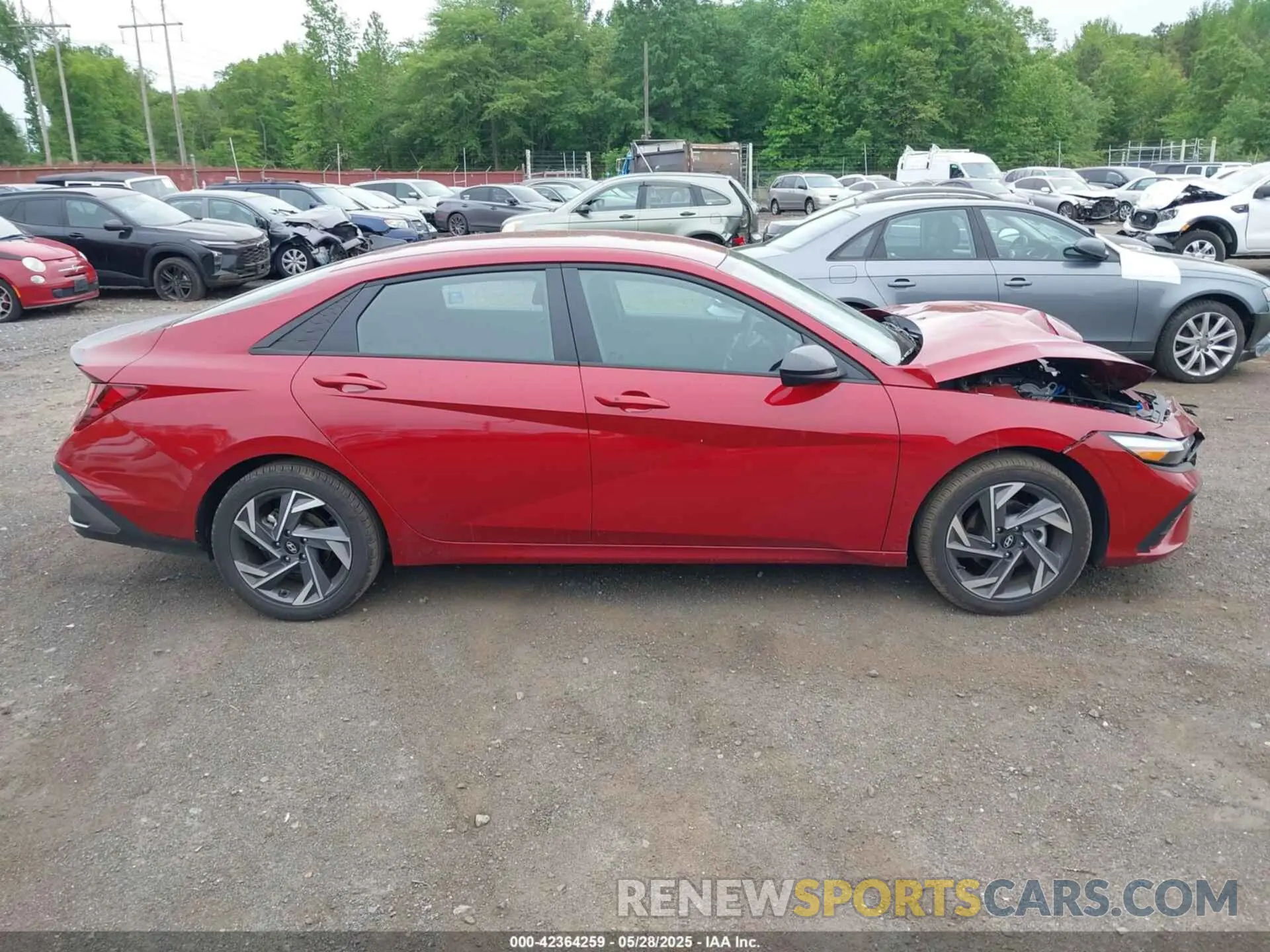 13 fotografías del automóvil dañado KMHLM4DG7SU890827 HYUNDAI ELANTRA 2025