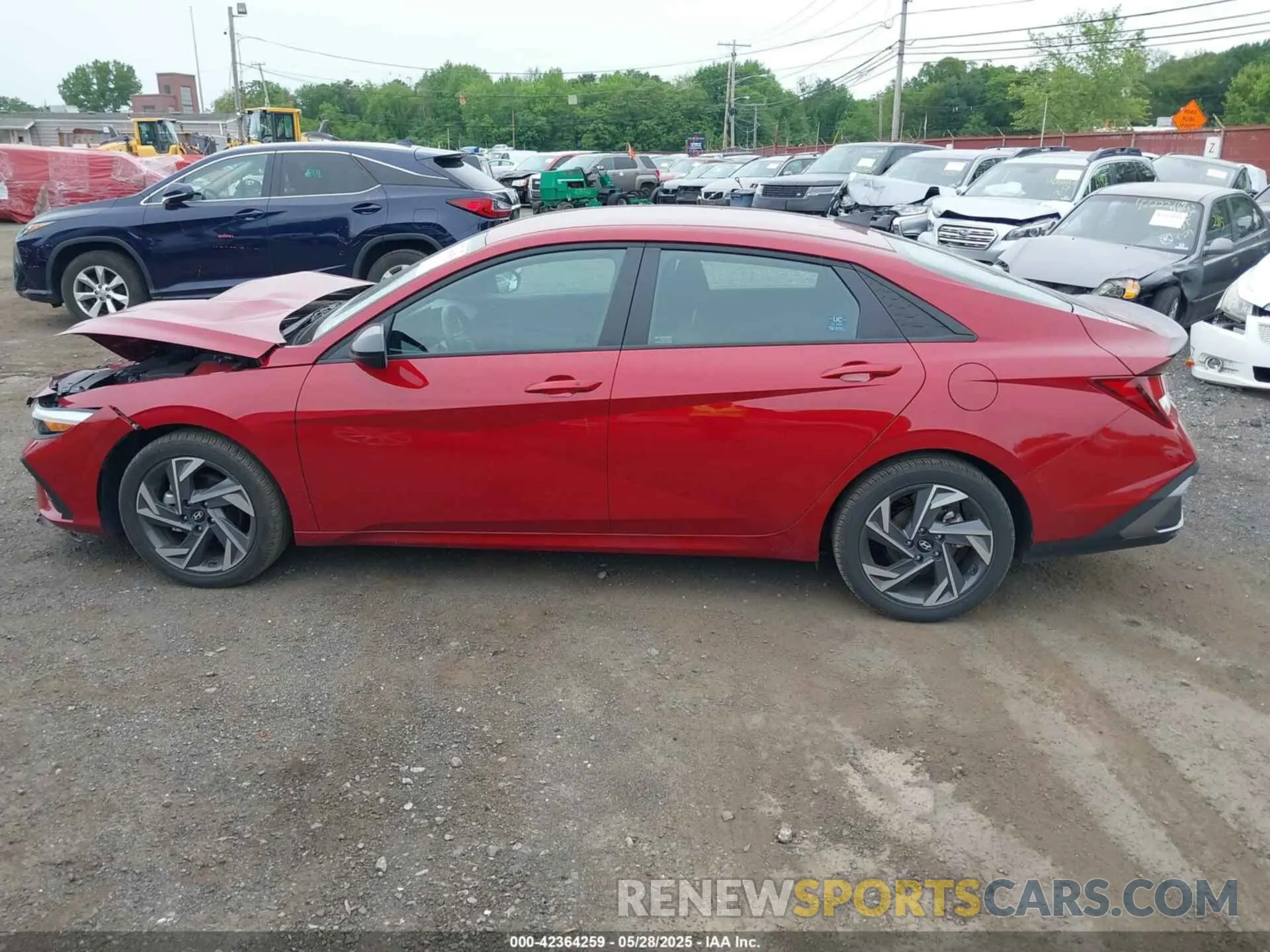 14 fotografías del automóvil dañado KMHLM4DG7SU890827 HYUNDAI ELANTRA 2025