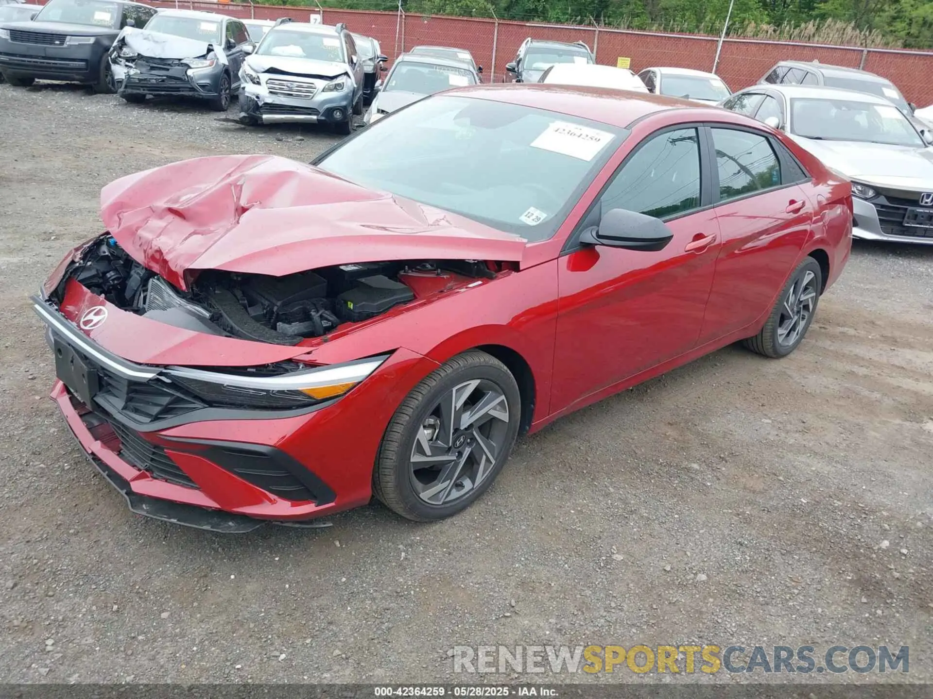2 fotografías del automóvil dañado KMHLM4DG7SU890827 HYUNDAI ELANTRA 2025