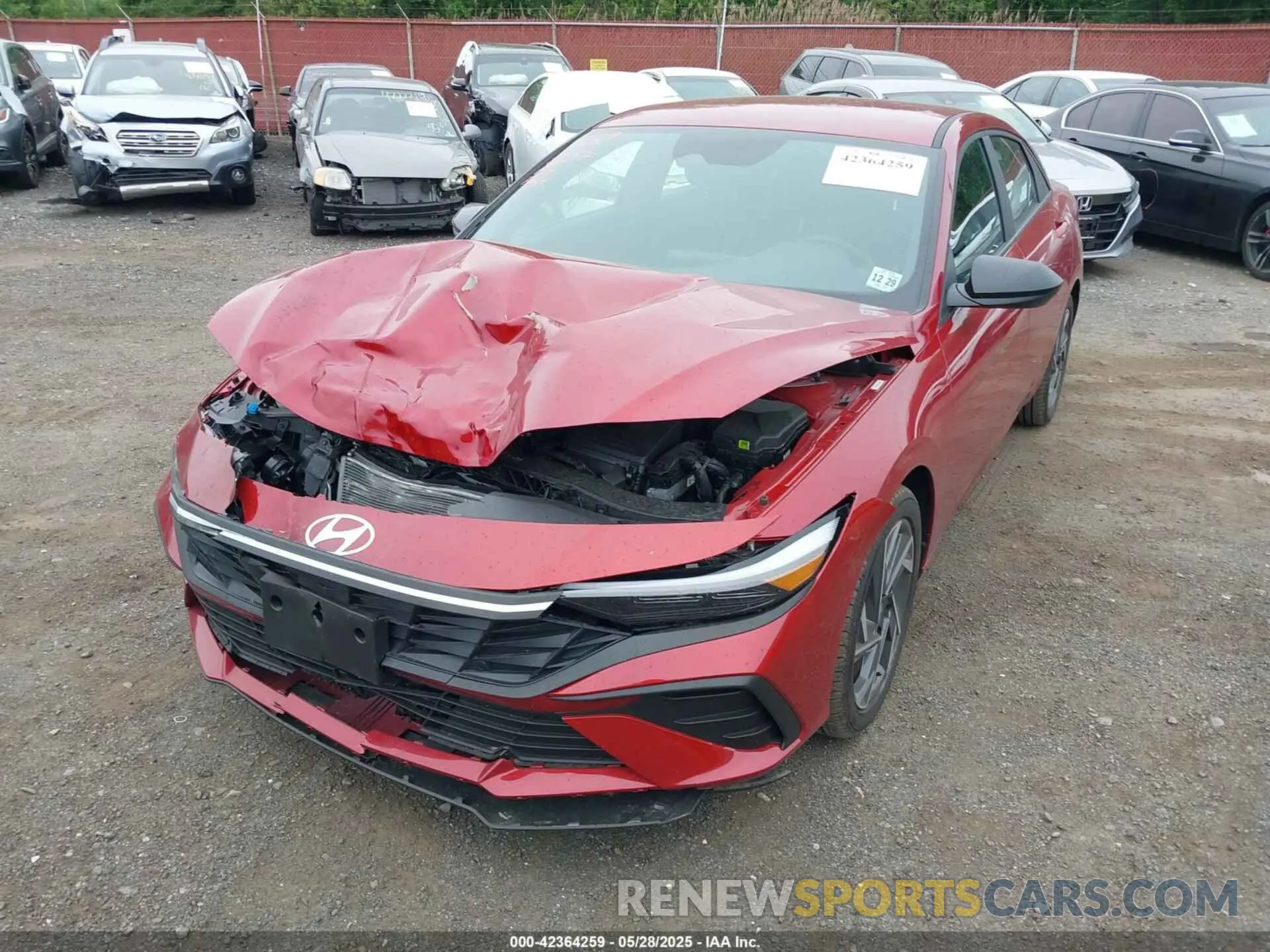 6 fotografías del automóvil dañado KMHLM4DG7SU890827 HYUNDAI ELANTRA 2025