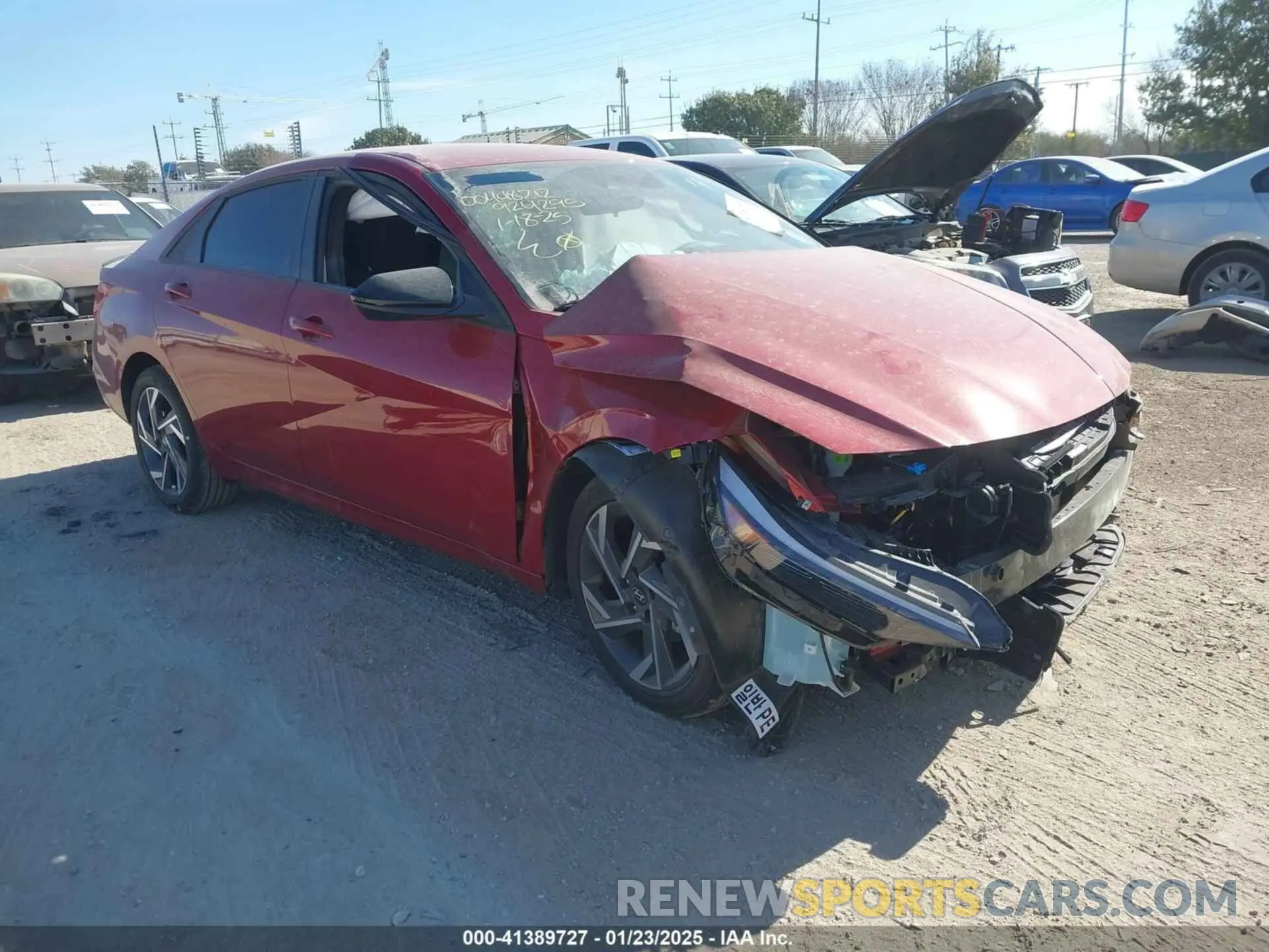 1 fotografías del automóvil dañado KMHLM4DG7SU924295 HYUNDAI ELANTRA 2025