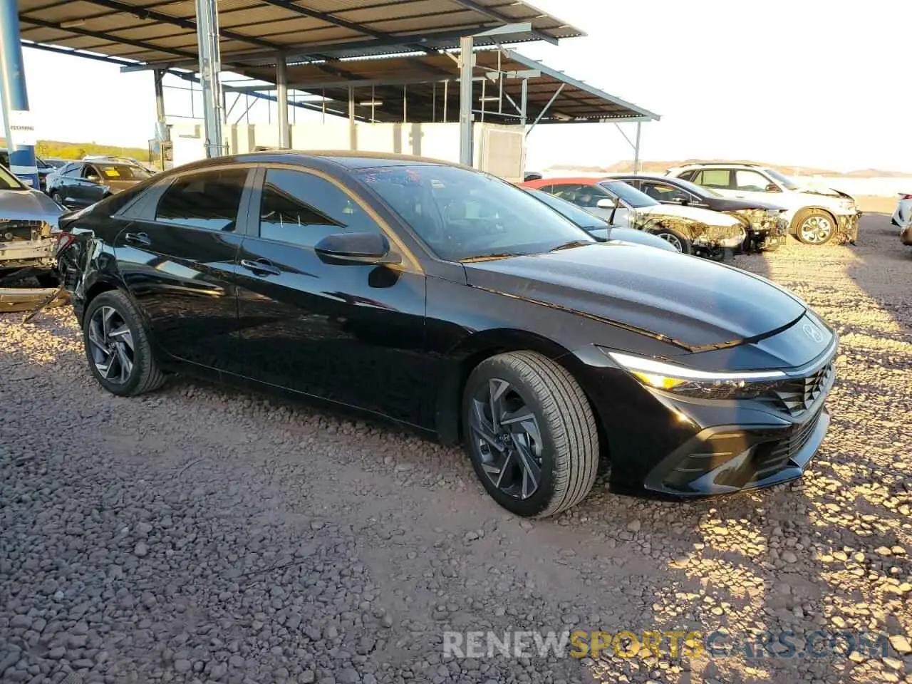 4 fotografías del automóvil dañado KMHLM4DGXSU868319 HYUNDAI ELANTRA 2025