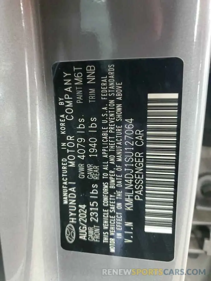 13 fotografías del automóvil dañado KMHLN4DJ1SU127064 HYUNDAI ELANTRA 2025