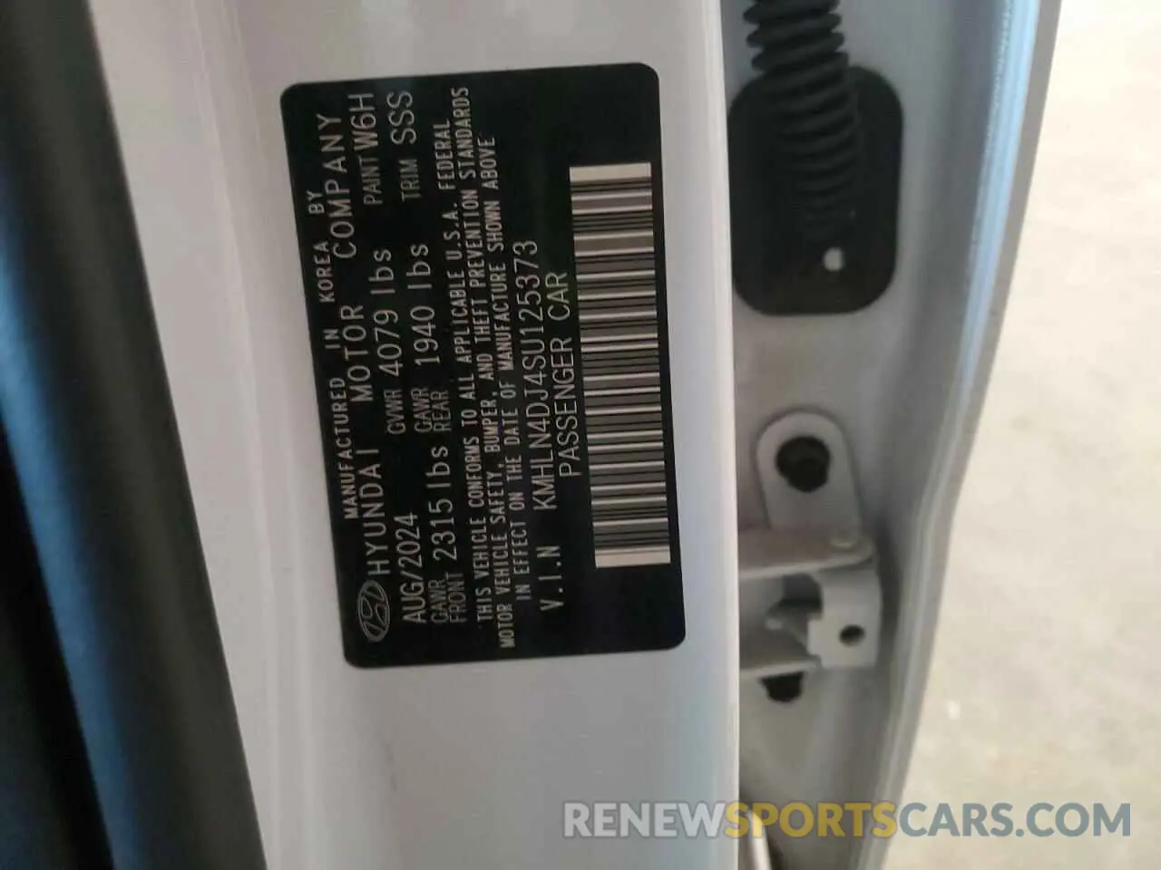 12 fotografías del automóvil dañado KMHLN4DJ4SU125373 HYUNDAI ELANTRA 2025