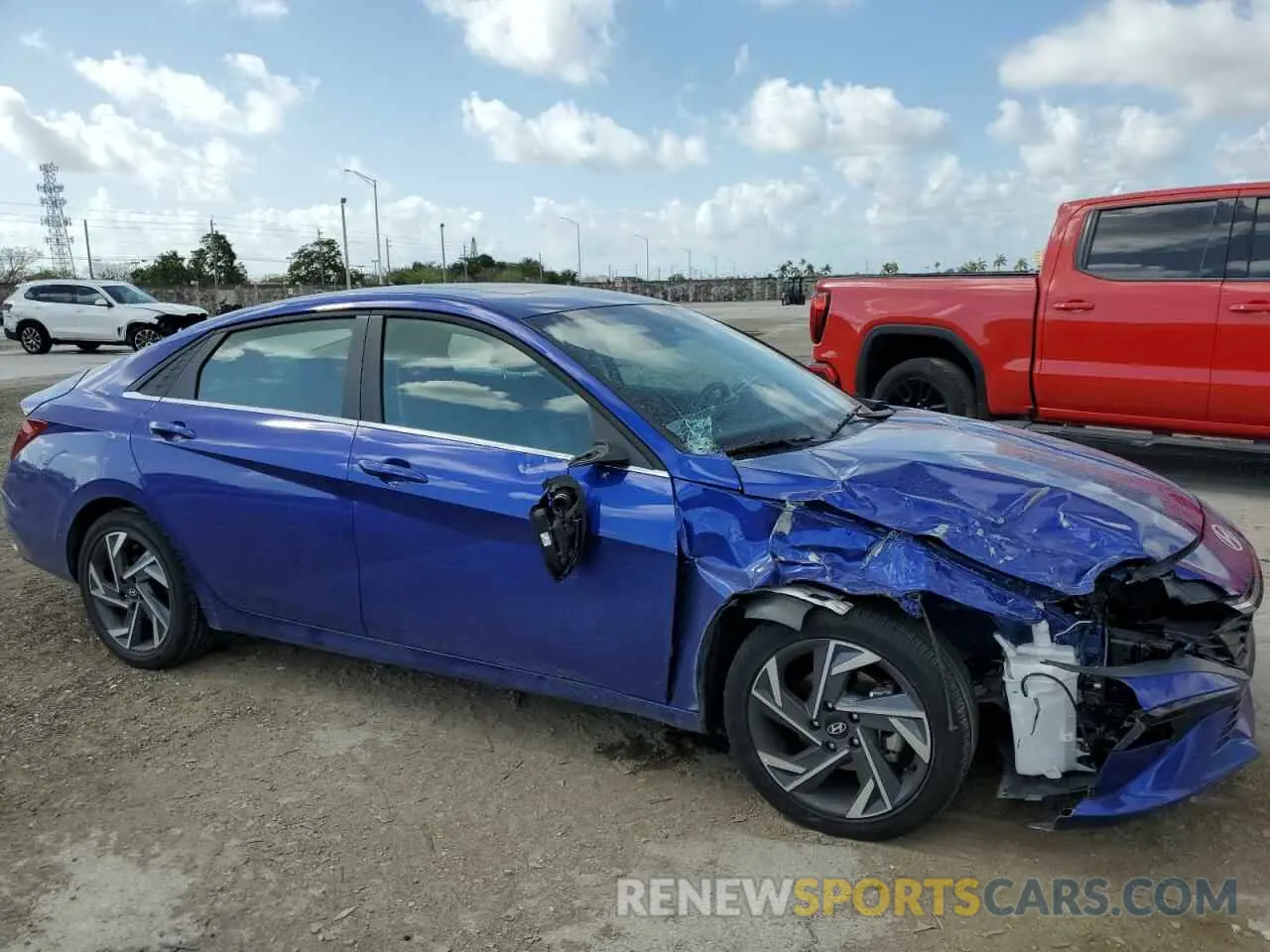 4 fotografías del automóvil dañado KMHLN4DJ9SU121786 HYUNDAI ELANTRA 2025