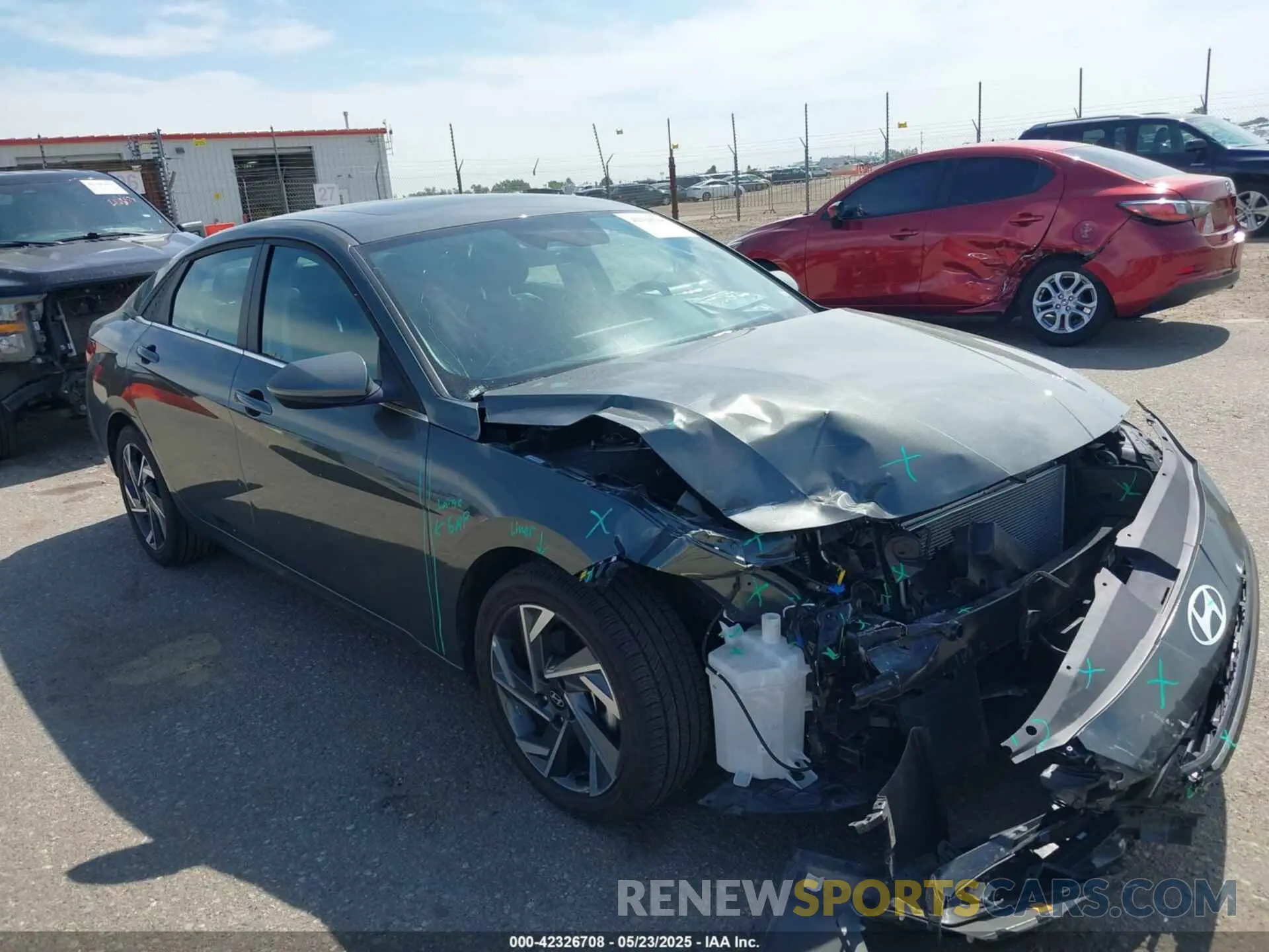 1 fotografías del automóvil dañado KMHLP4DG0SU945562 HYUNDAI ELANTRA 2025