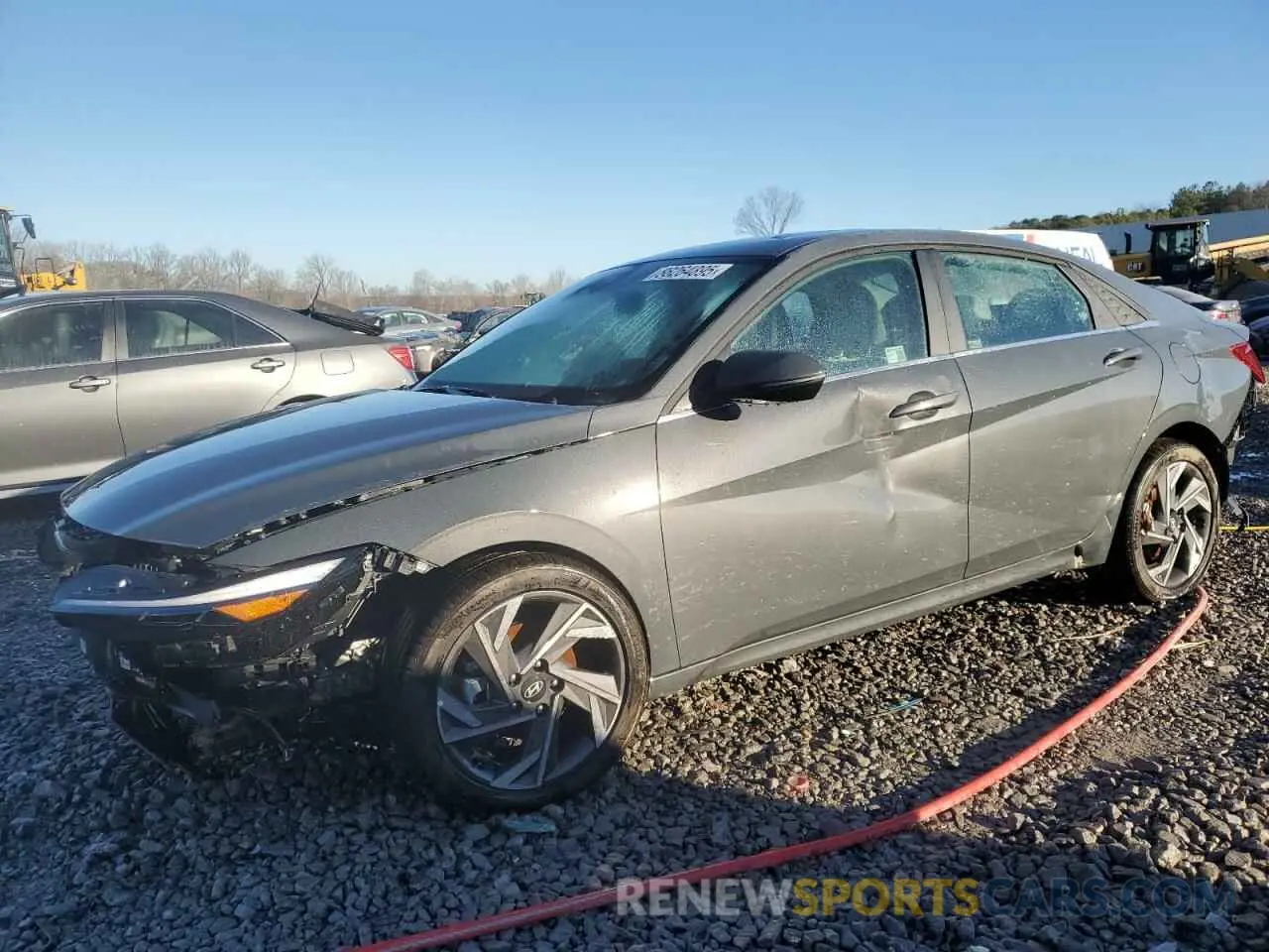 1 fotografías del automóvil dañado KMHLP4DG3SU869772 HYUNDAI ELANTRA 2025