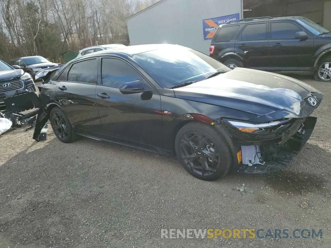 4 fotografías del automóvil dañado KMHLR4DF7SU854676 HYUNDAI ELANTRA 2025