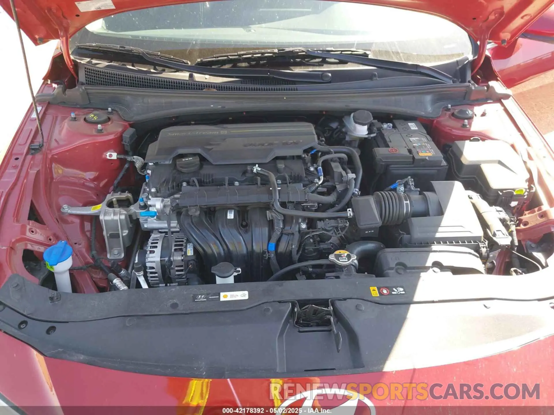 10 fotografías del automóvil dañado KMHLS4DG0SU861661 HYUNDAI ELANTRA 2025