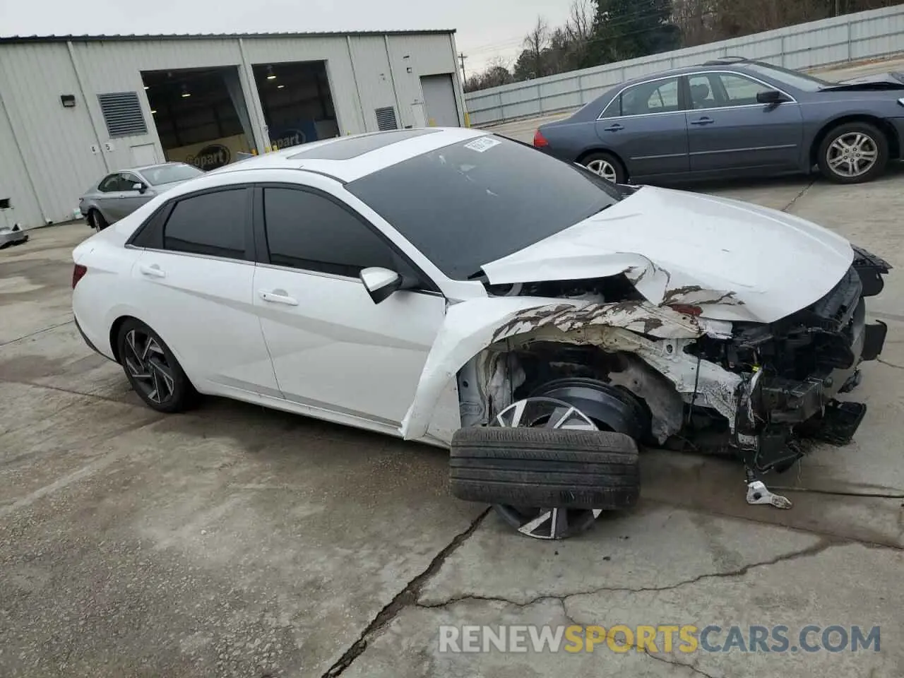 4 fotografías del automóvil dañado KMHLS4DG2SU858311 HYUNDAI ELANTRA 2025