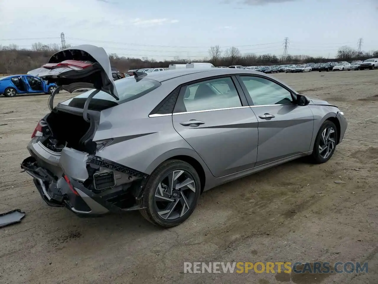 3 fotografías del automóvil dañado KMHLS4DG3SU950088 HYUNDAI ELANTRA 2025