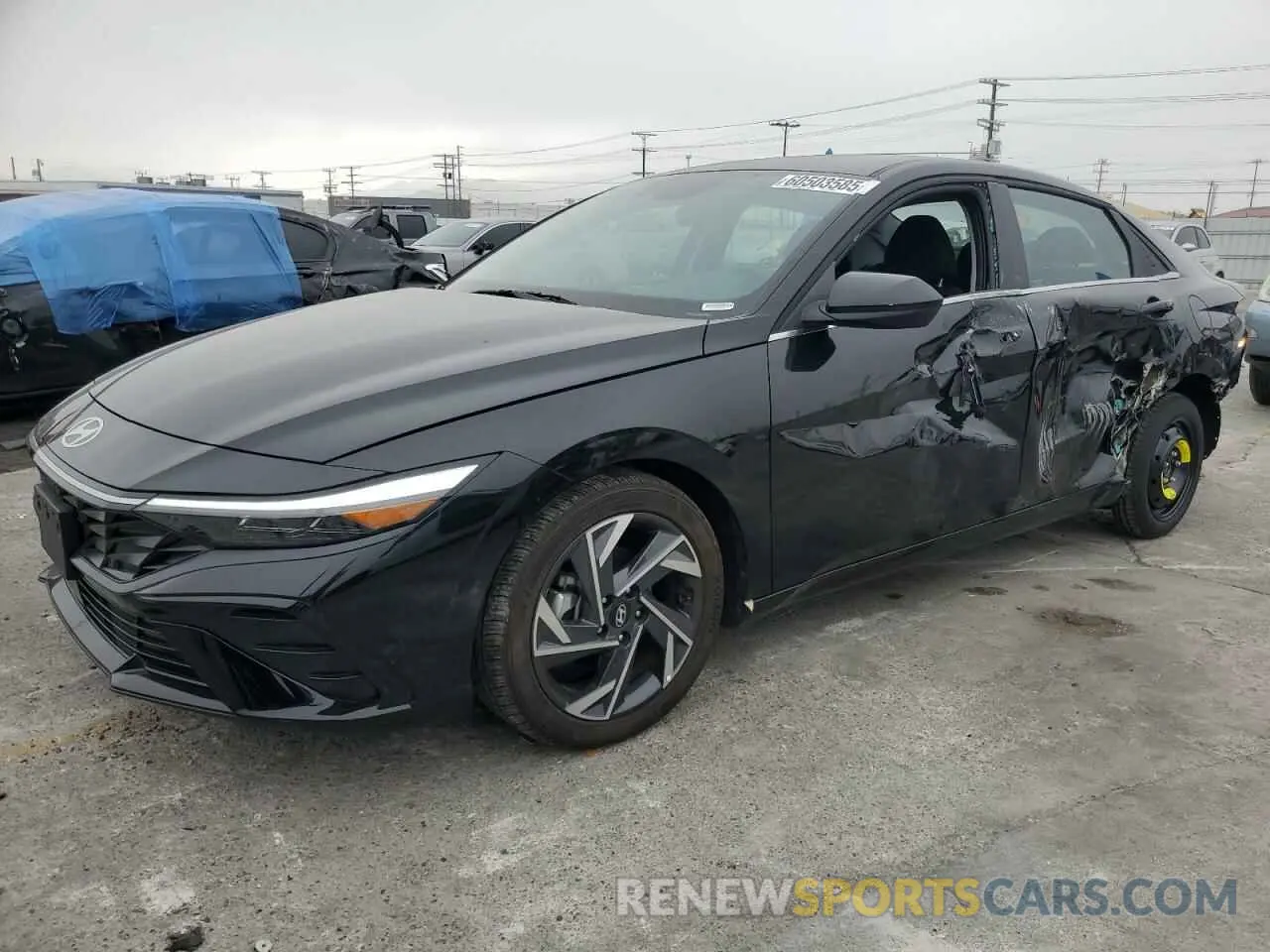 1 fotografías del automóvil dañado KMHLS4DG6SU853757 HYUNDAI ELANTRA 2025