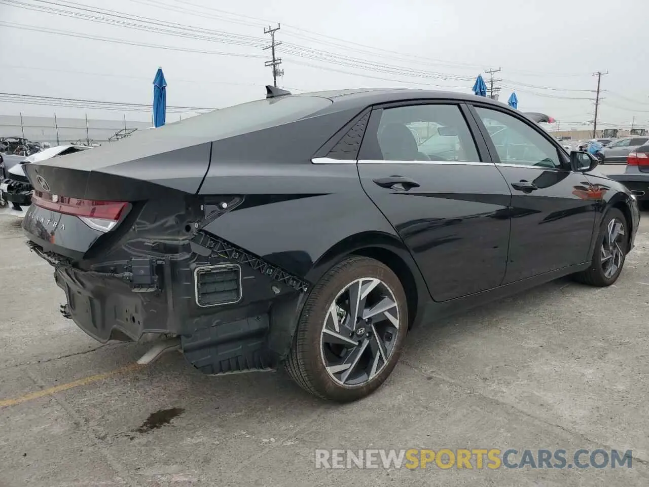 3 fotografías del automóvil dañado KMHLS4DG6SU853757 HYUNDAI ELANTRA 2025