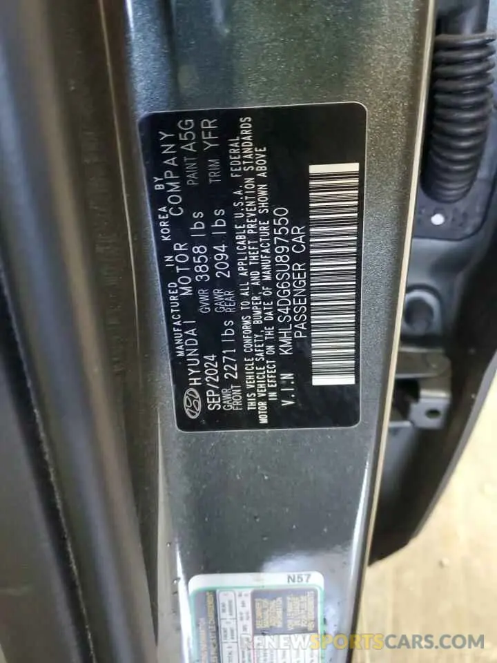 12 fotografías del automóvil dañado KMHLS4DG6SU897550 HYUNDAI ELANTRA 2025