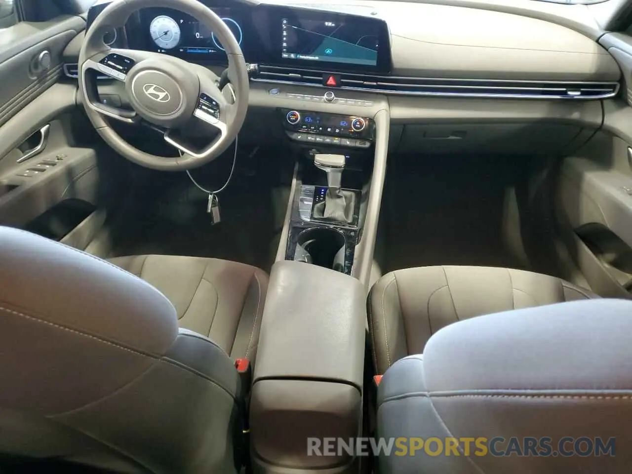 8 fotografías del automóvil dañado KMHLS4DG6SU897550 HYUNDAI ELANTRA 2025