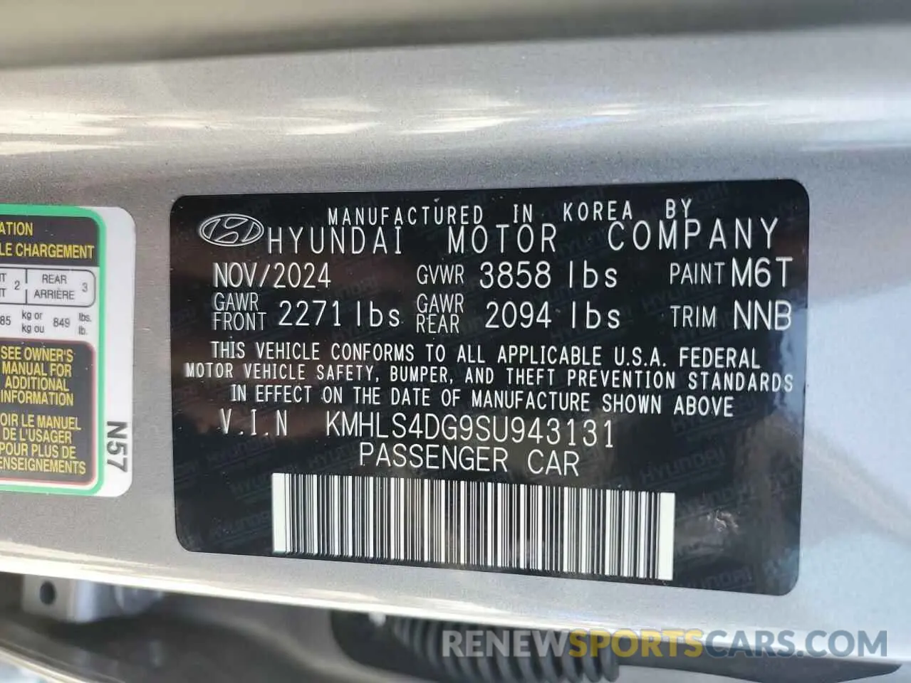 13 fotografías del automóvil dañado KMHLS4DG9SU943131 HYUNDAI ELANTRA 2025