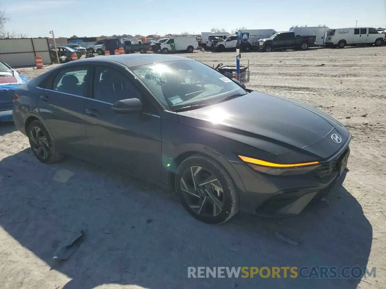 4 fotografías del automóvil dañado KMHLS4DGXSU895011 HYUNDAI ELANTRA 2025