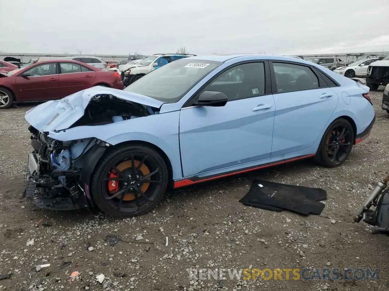 1 fotografías del automóvil dañado KMHLW4DK4SU026526 HYUNDAI ELANTRA 2025