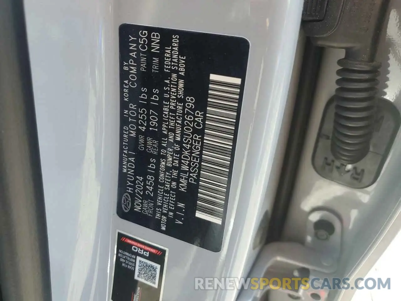 12 fotografías del automóvil dañado KMHLW4DK4SU026798 HYUNDAI ELANTRA 2025