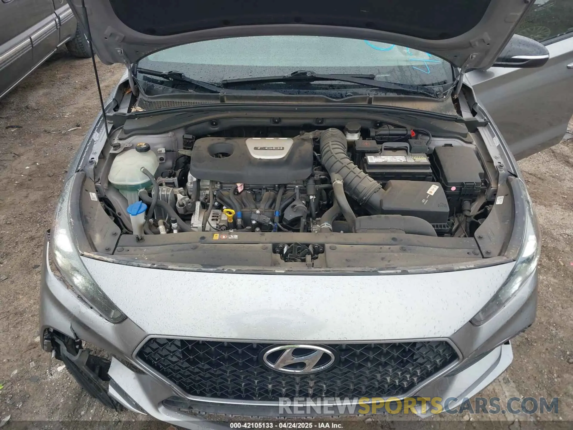 10 fotografías del automóvil dañado KMHH55LC8LU127949 HYUNDAI ELANTRA GT 2020