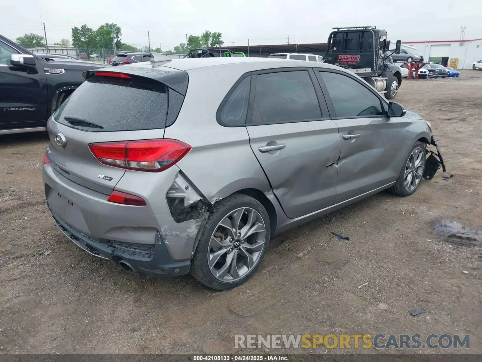 4 fotografías del automóvil dañado KMHH55LC8LU127949 HYUNDAI ELANTRA GT 2020