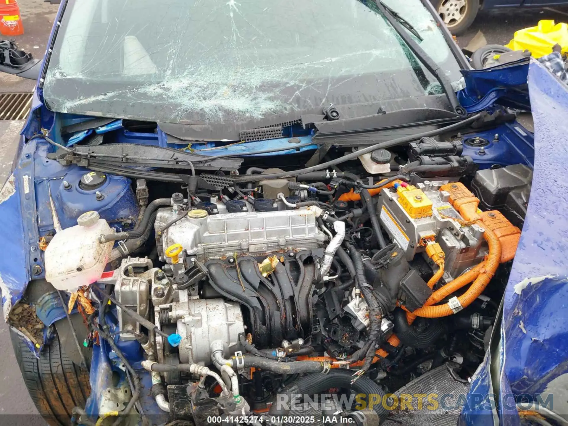 10 fotografías del automóvil dañado KMHLM4AJ0MU008190 HYUNDAI ELANTRA HYBRID 2021