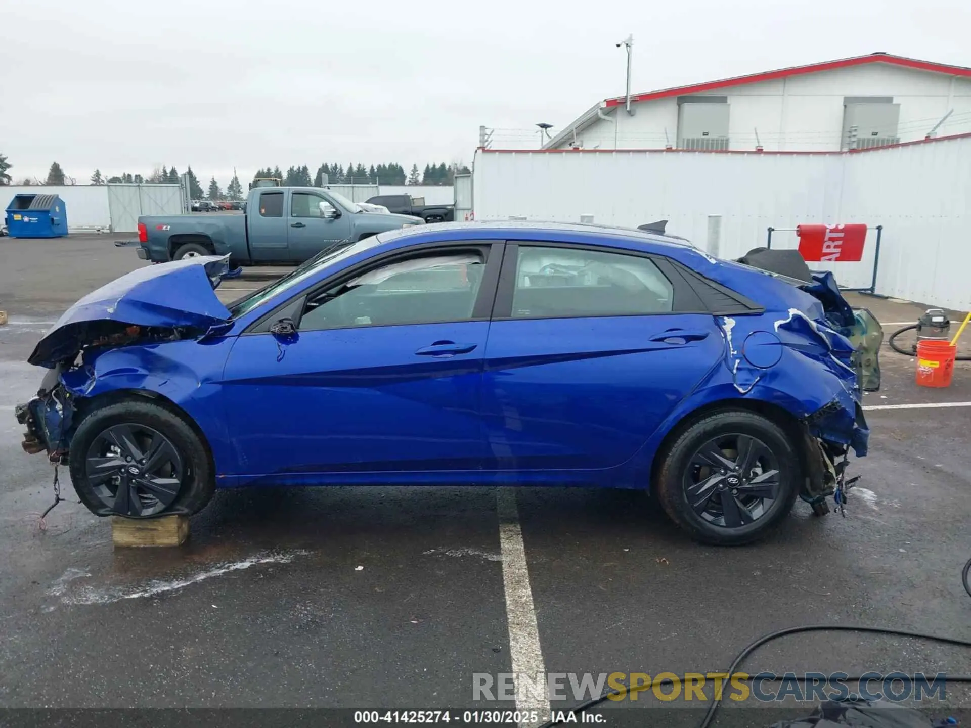 15 fotografías del automóvil dañado KMHLM4AJ0MU008190 HYUNDAI ELANTRA HYBRID 2021