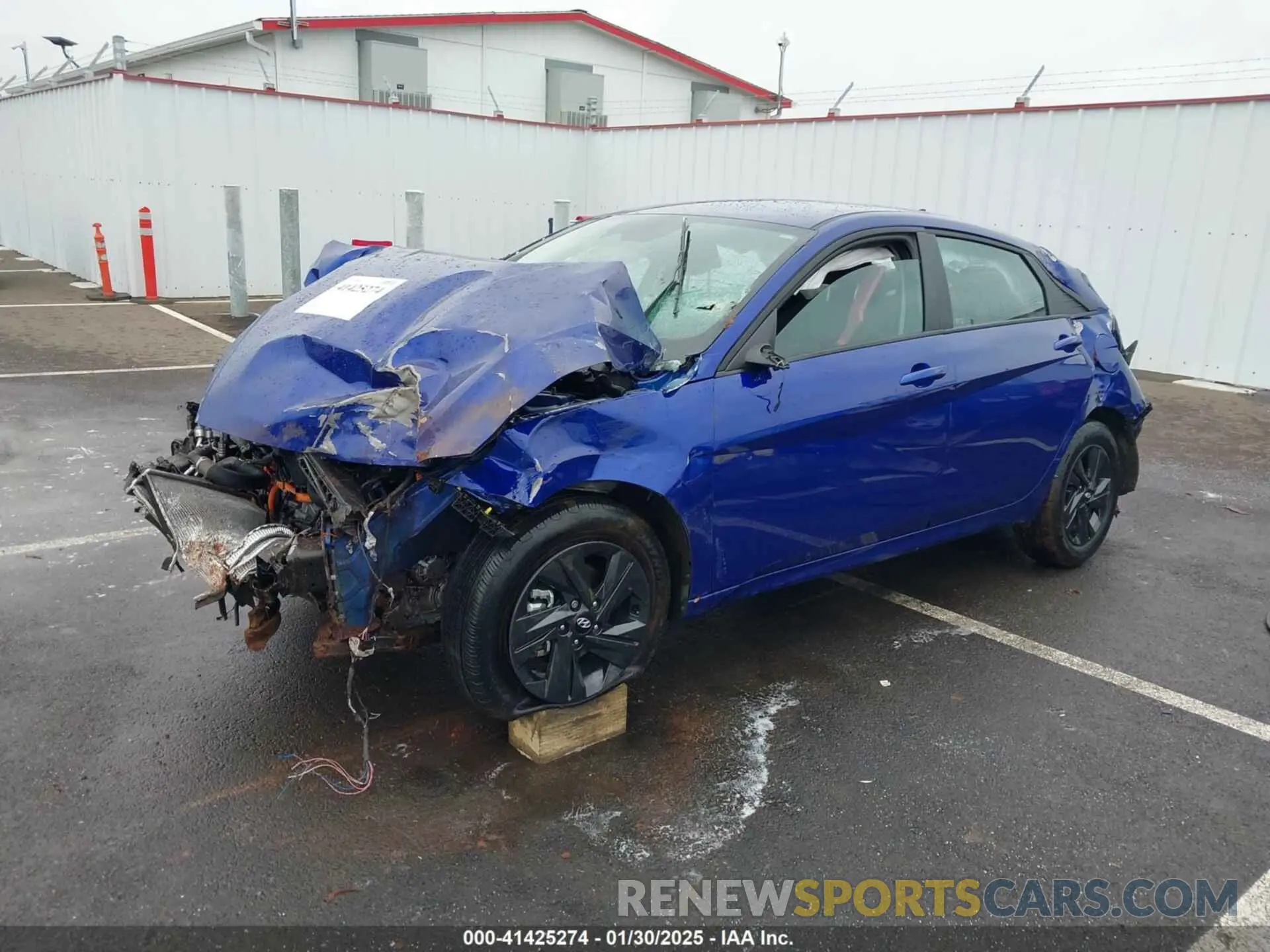 2 fotografías del automóvil dañado KMHLM4AJ0MU008190 HYUNDAI ELANTRA HYBRID 2021