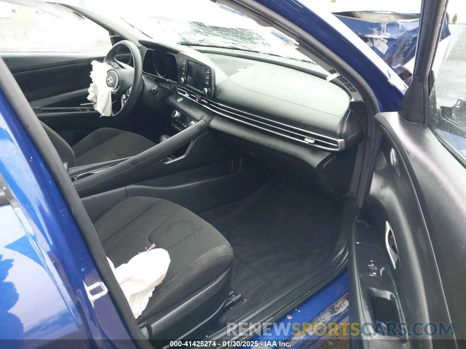 5 fotografías del automóvil dañado KMHLM4AJ0MU008190 HYUNDAI ELANTRA HYBRID 2021