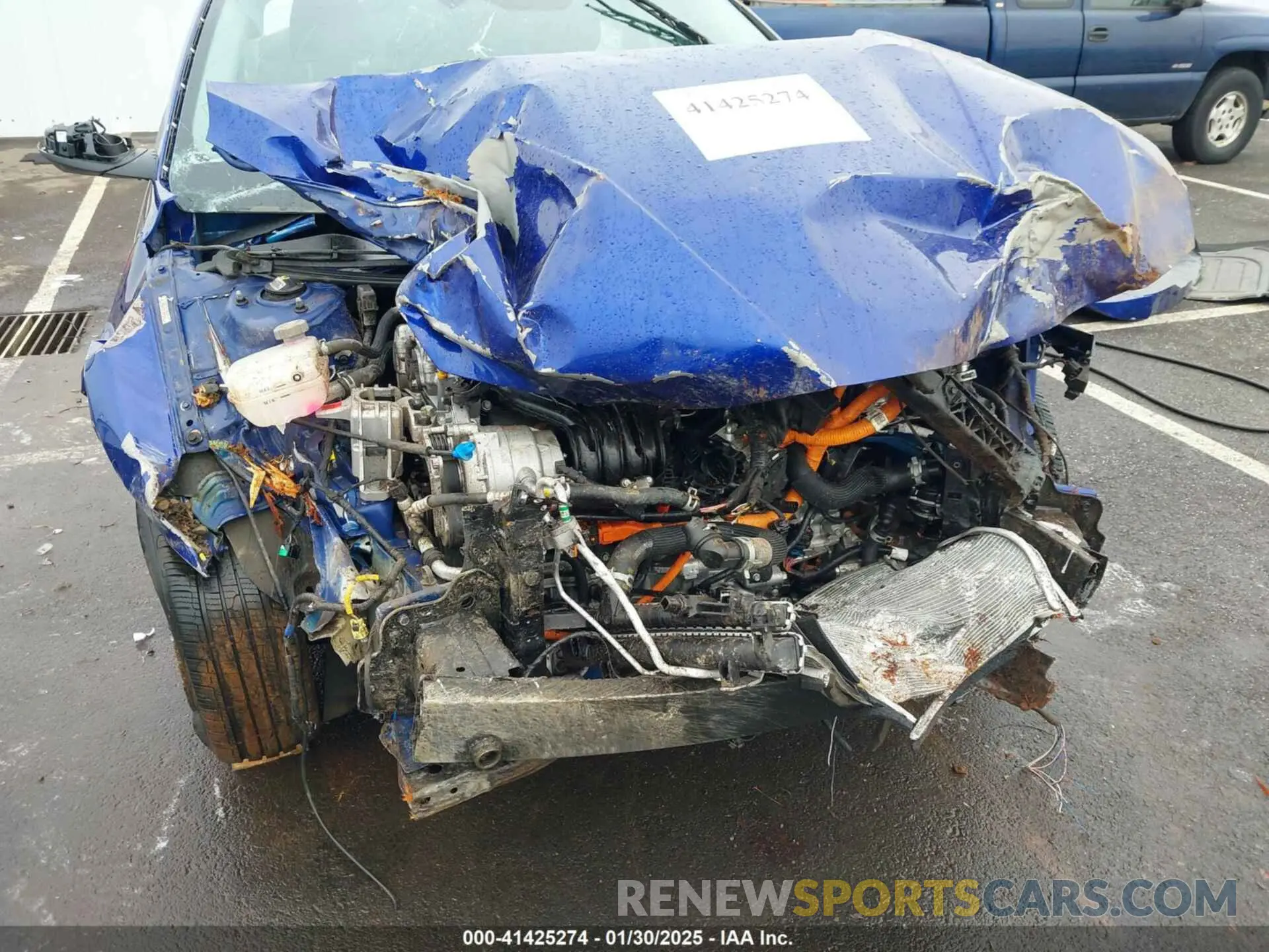 6 fotografías del automóvil dañado KMHLM4AJ0MU008190 HYUNDAI ELANTRA HYBRID 2021