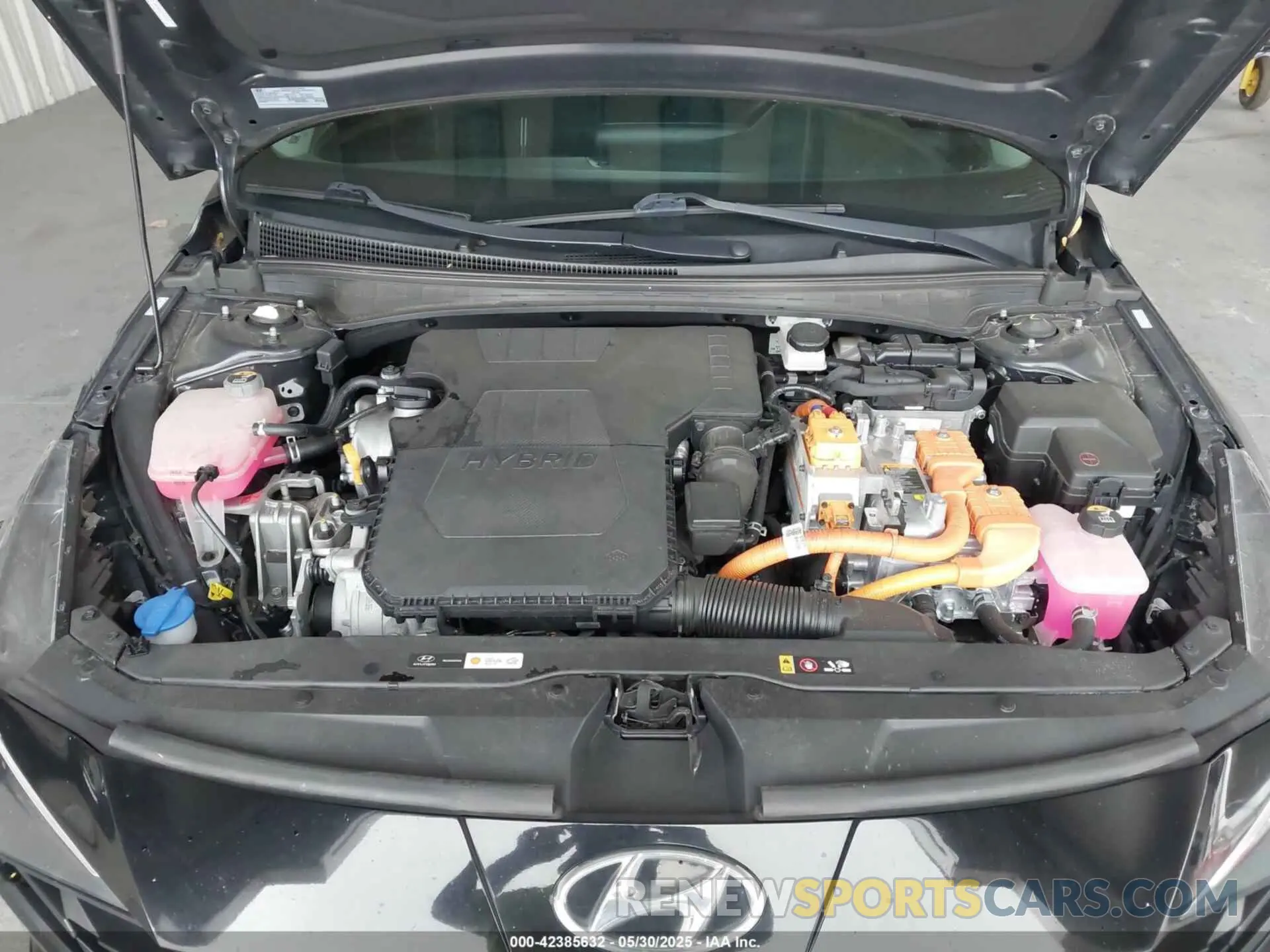 10 fotografías del automóvil dañado KMHLM4AJ8MU005392 HYUNDAI ELANTRA HYBRID 2021