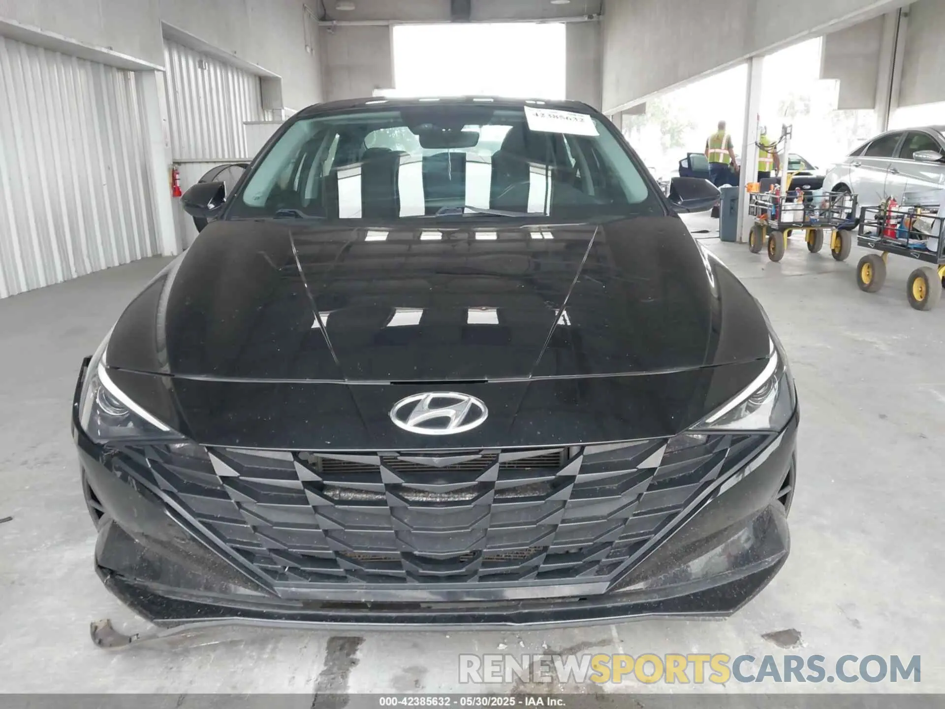 13 fotografías del automóvil dañado KMHLM4AJ8MU005392 HYUNDAI ELANTRA HYBRID 2021