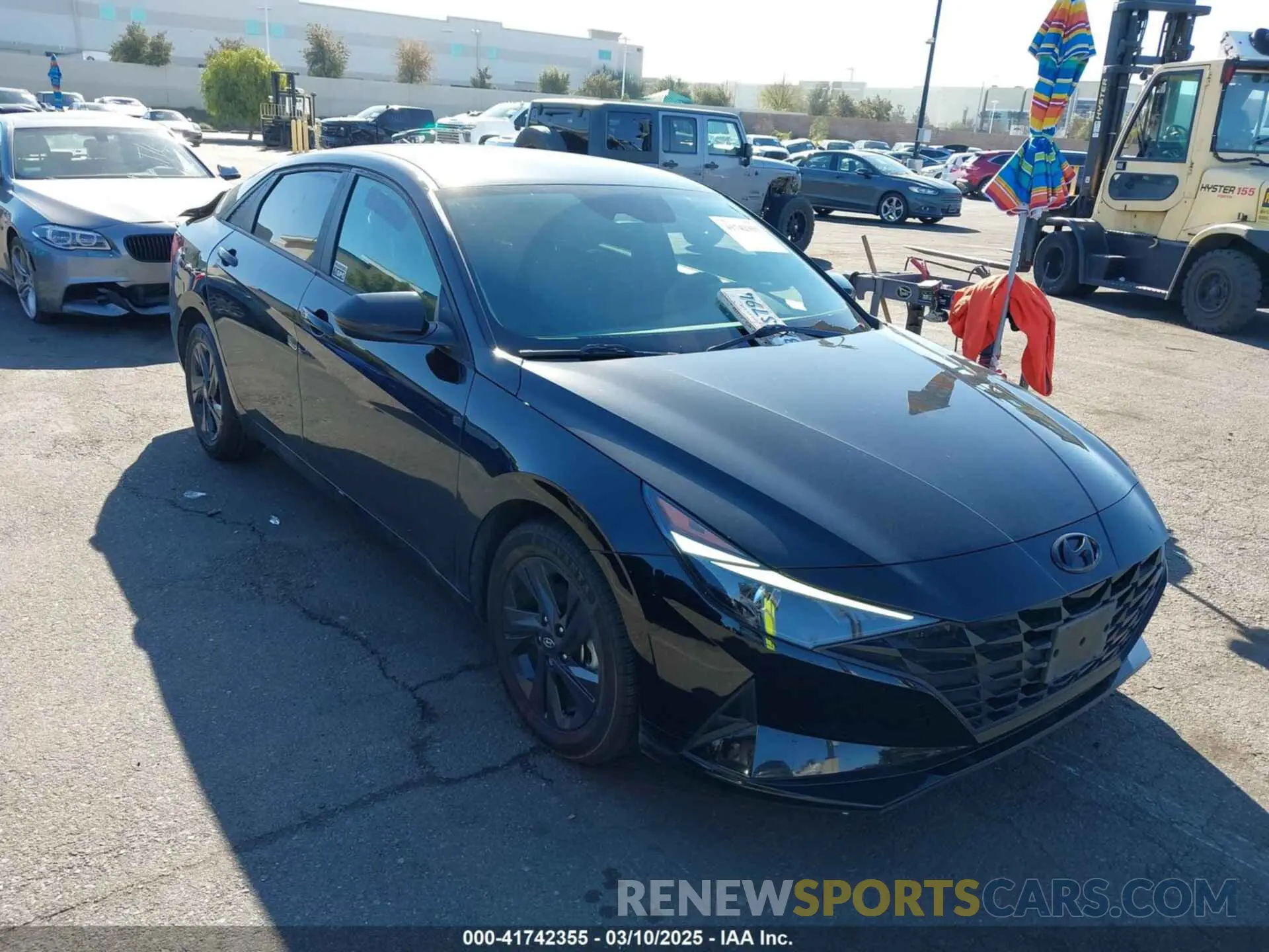 1 fotografías del automóvil dañado KMHLM4AJ8MU012133 HYUNDAI ELANTRA HYBRID 2021