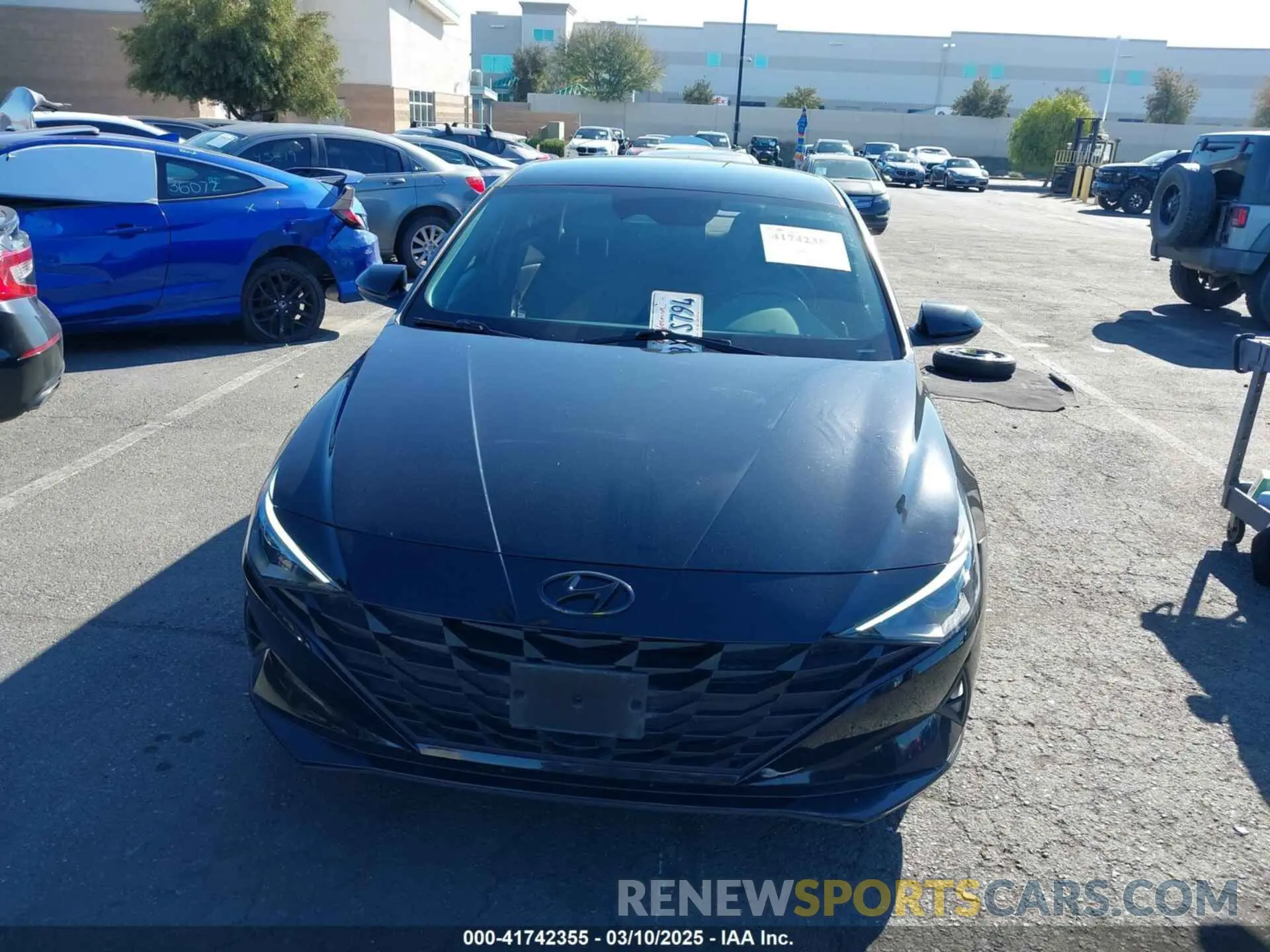 13 fotografías del automóvil dañado KMHLM4AJ8MU012133 HYUNDAI ELANTRA HYBRID 2021